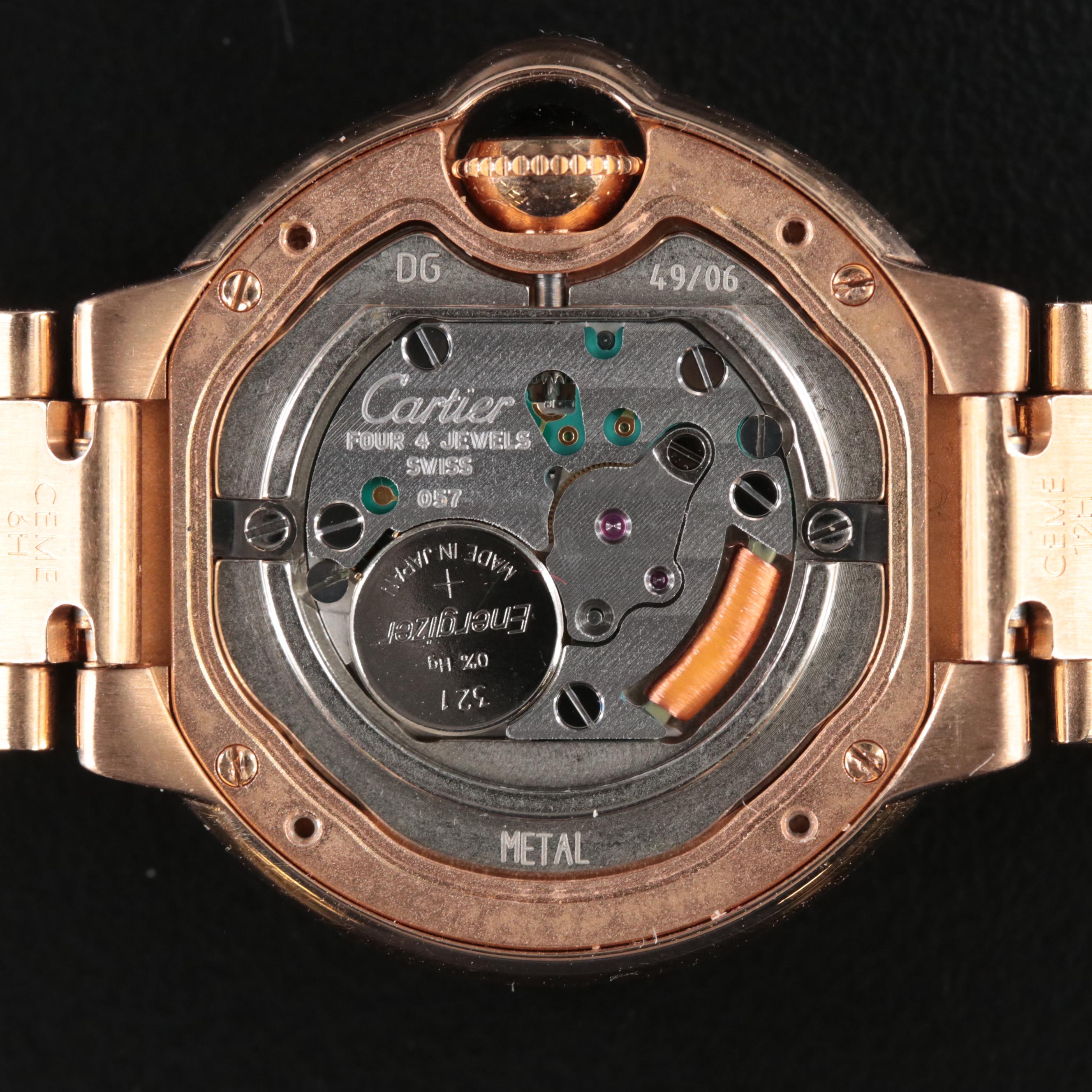 18K Rose Gold Cartier Ballon Bleu Watch