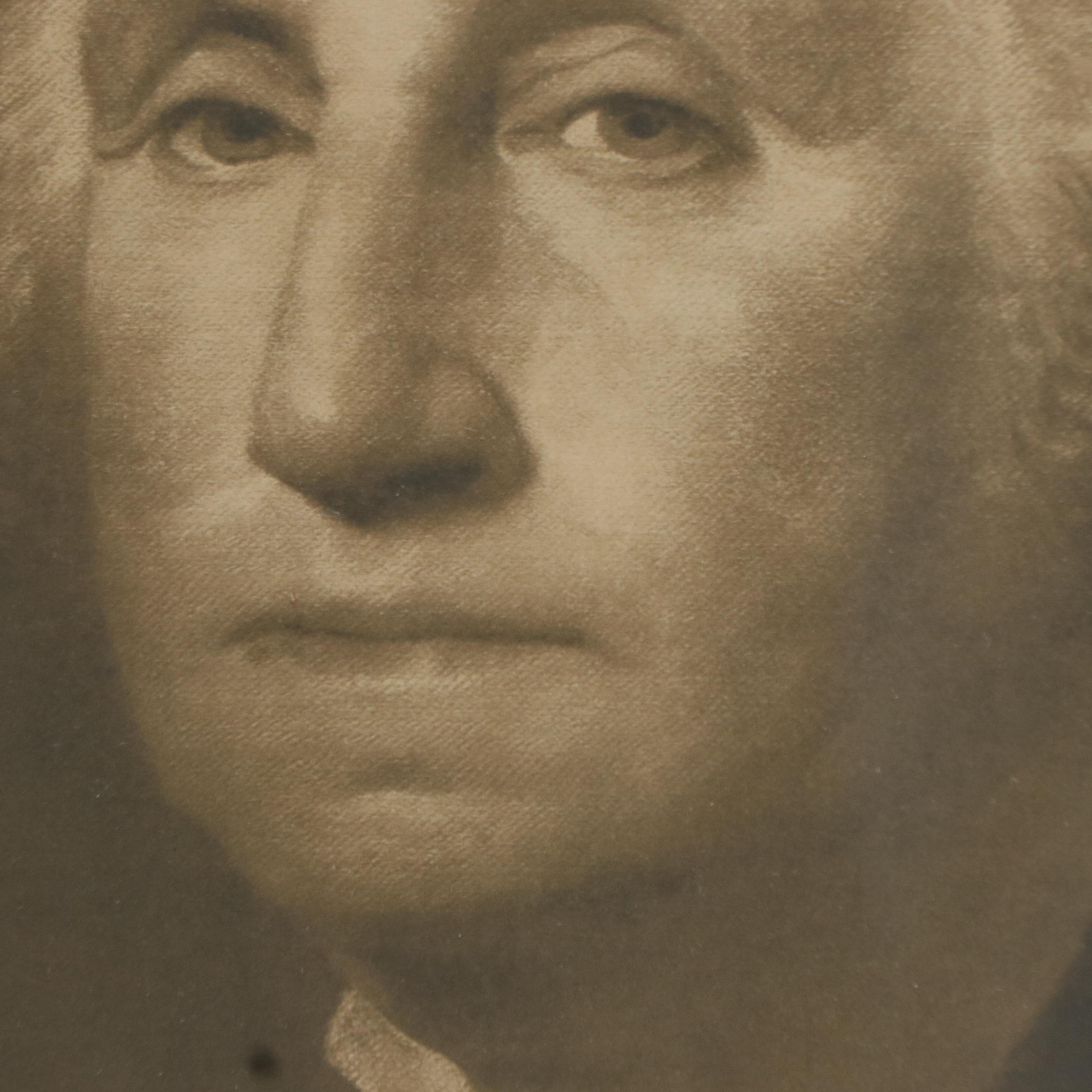 Photogravure Portraits of Abraham Lincoln and George Washington