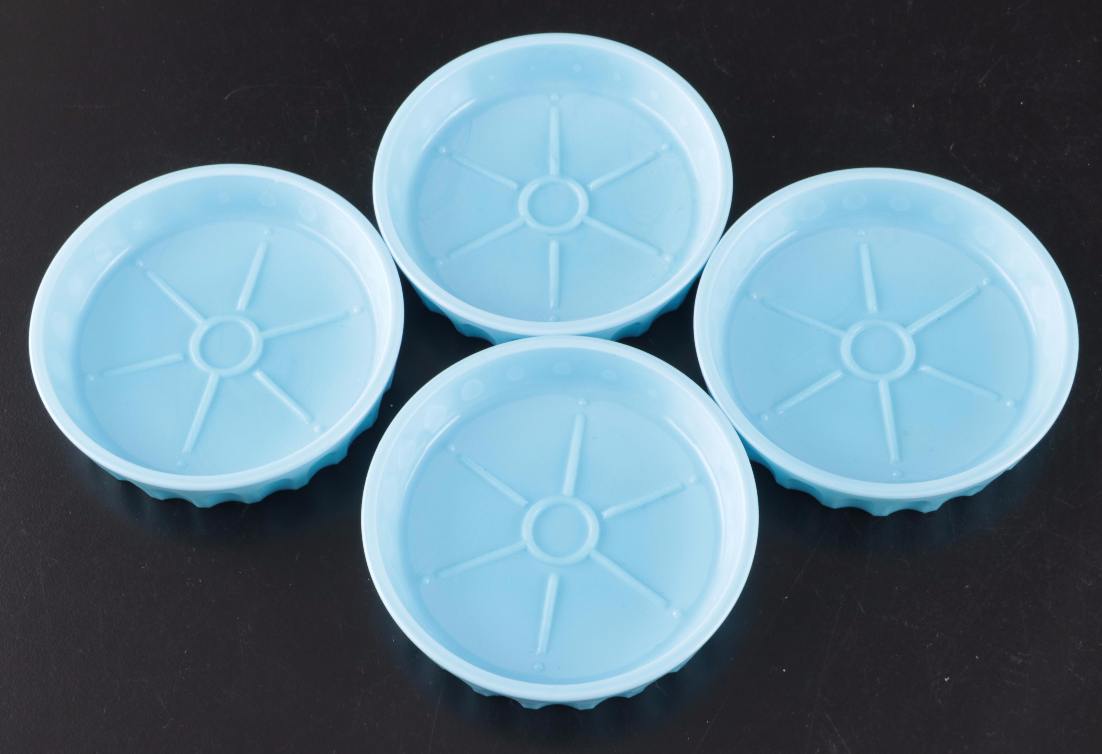 Hobnail Milk Glass Pitcher with Ombré Floral Motif Glass Tumblers with More