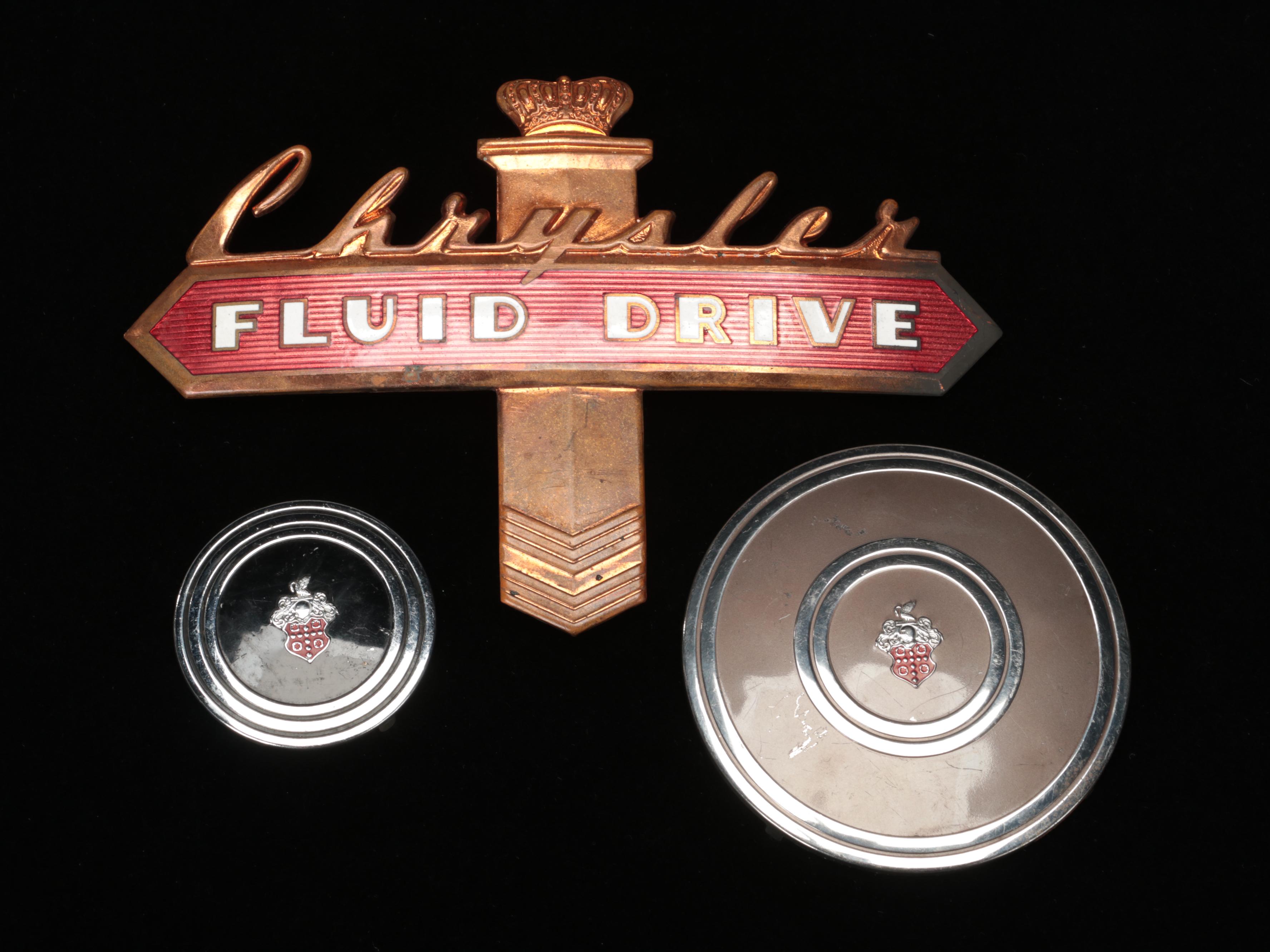 Chrysler Royal and New Yorker Vehicle Decals, Emblems and Wheel Covers