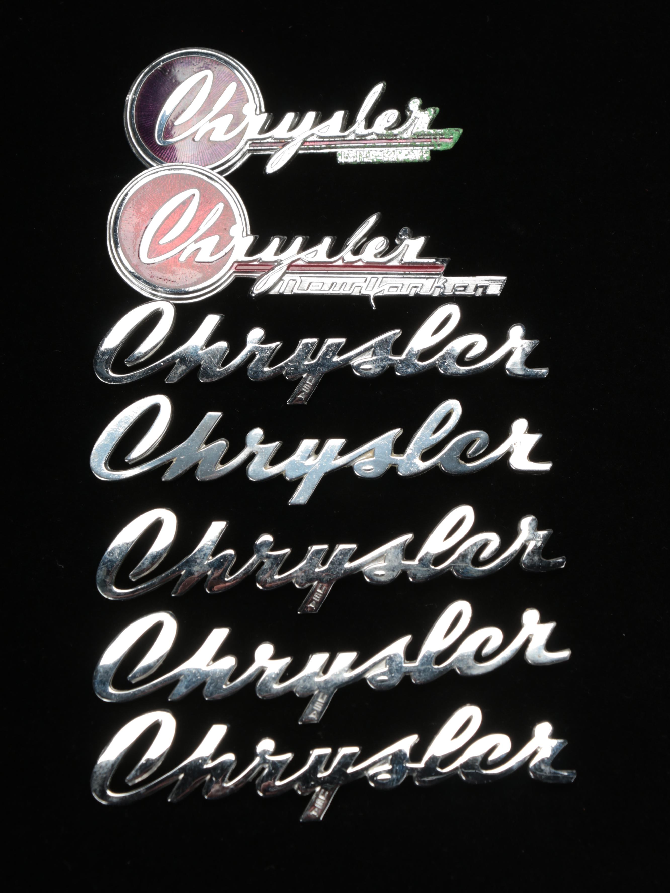 Chrysler Royal and New Yorker Vehicle Decals, Emblems and Wheel Covers