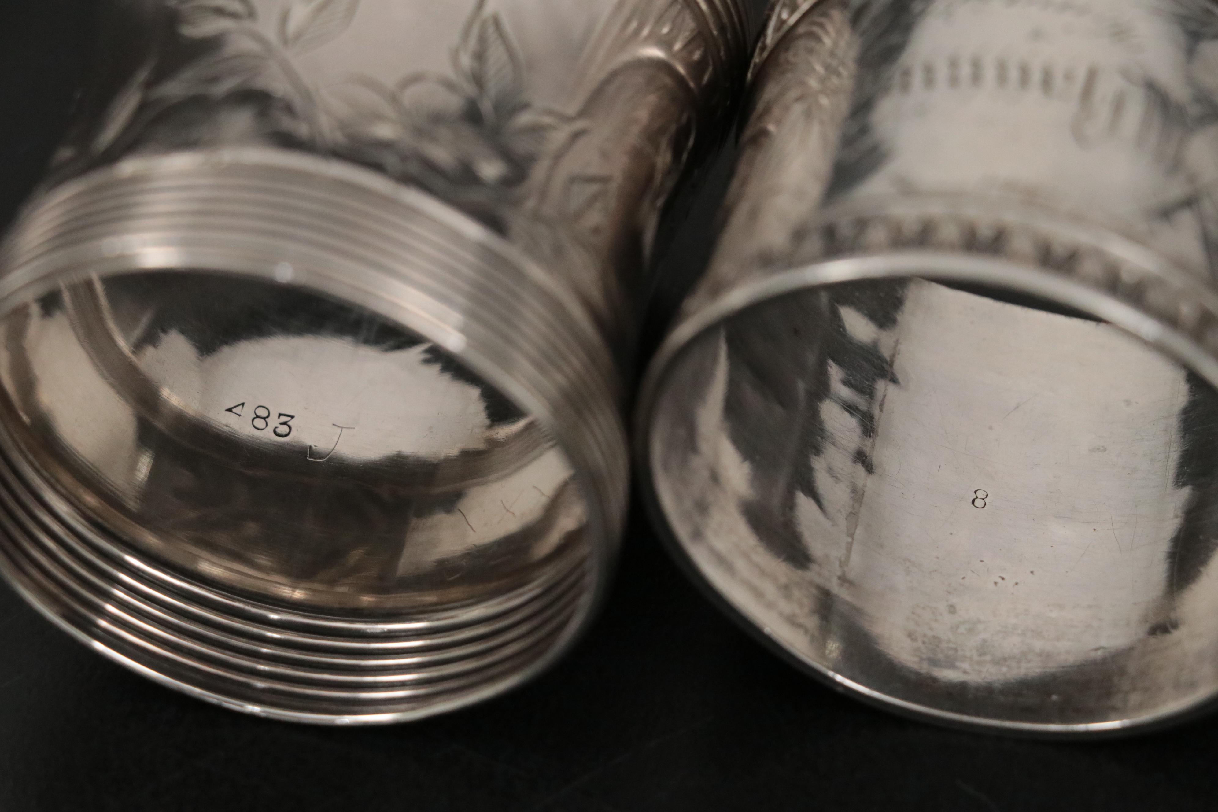 Towle Sterling Silver Candlesticks with Silver Plate Table Accessories