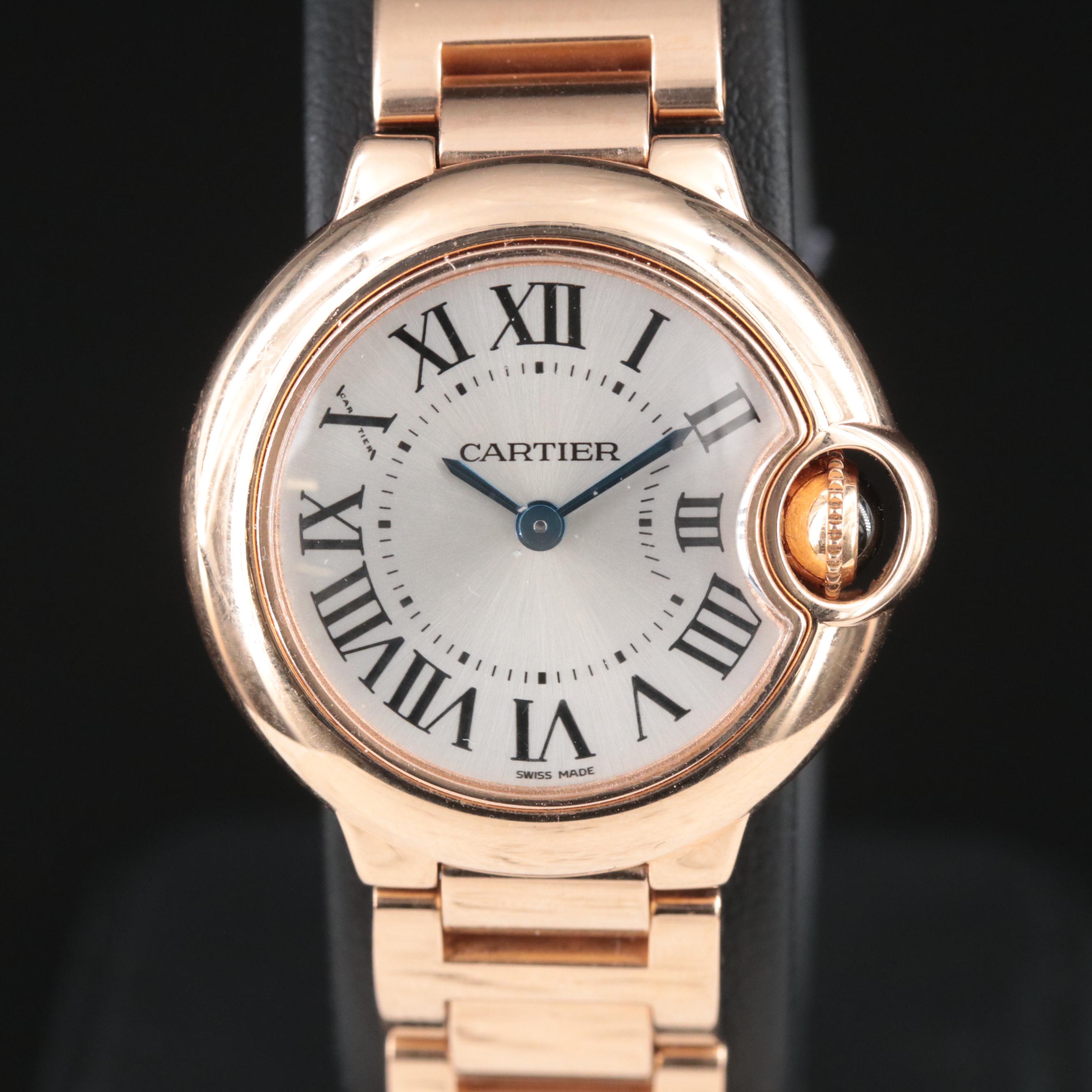 18K Rose Gold Cartier Ballon Bleu Watch