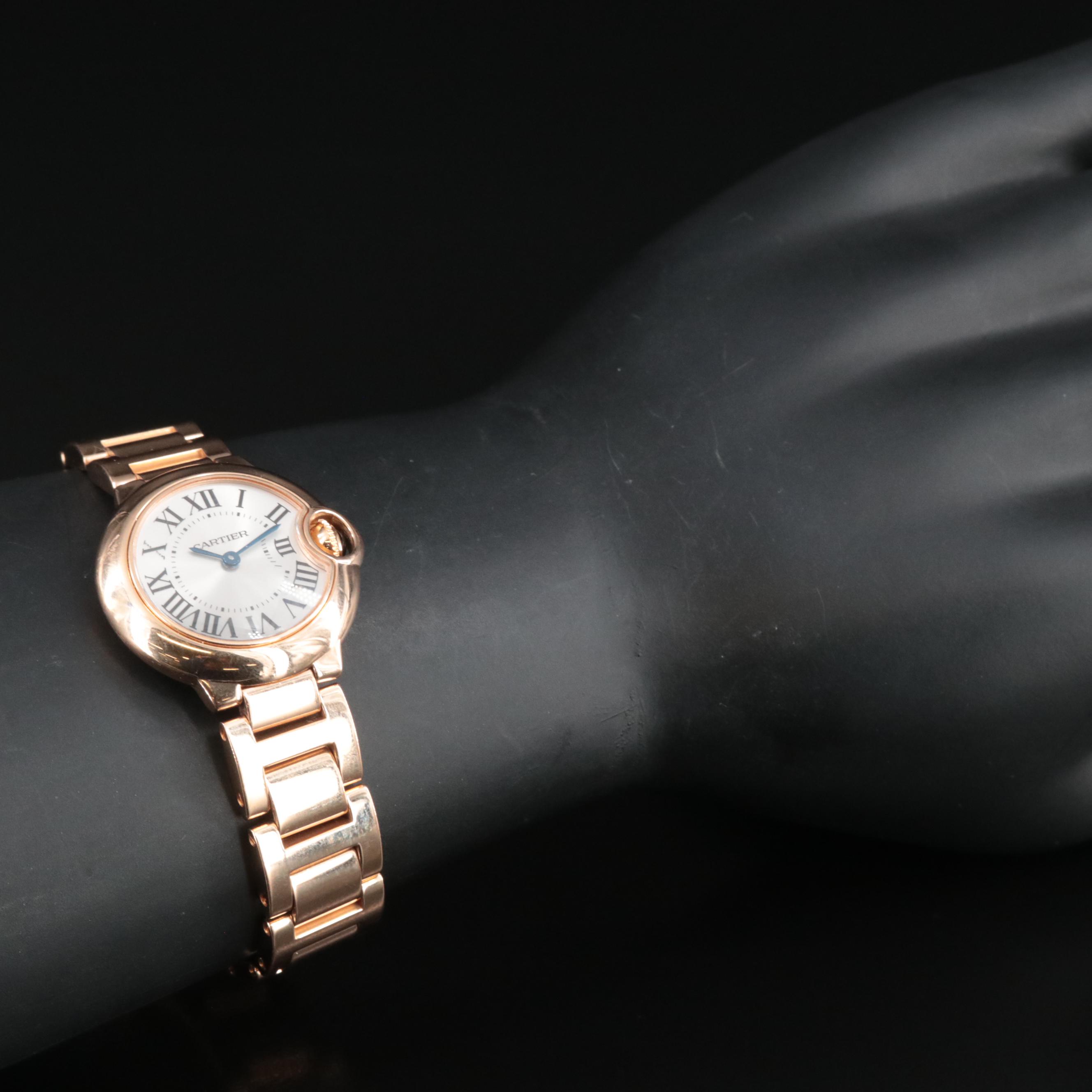 18K Rose Gold Cartier Ballon Bleu Watch