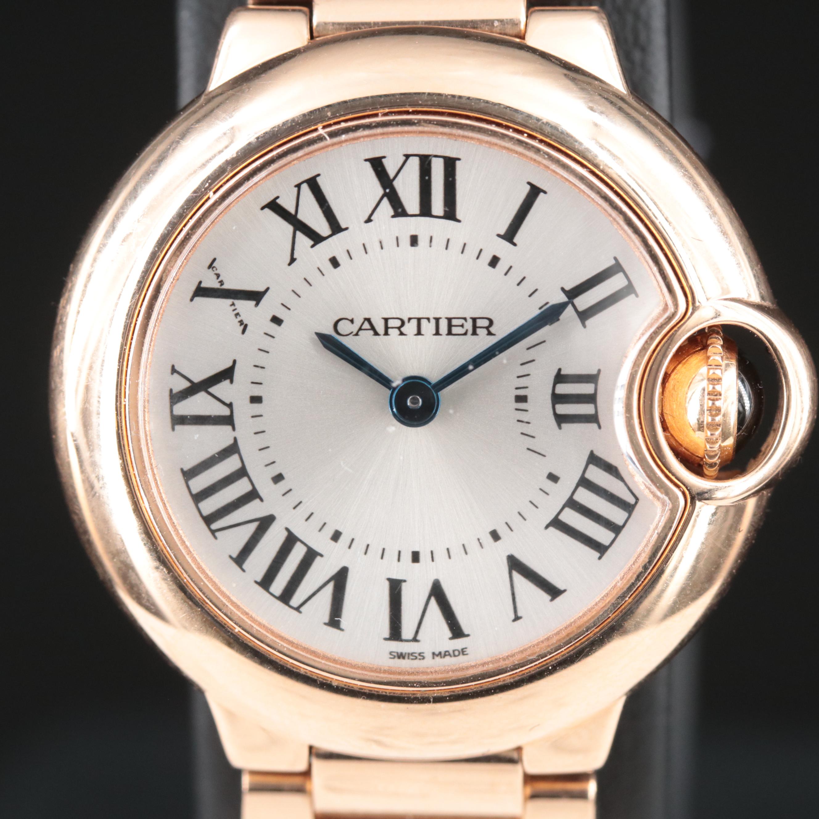 18K Rose Gold Cartier Ballon Bleu Watch