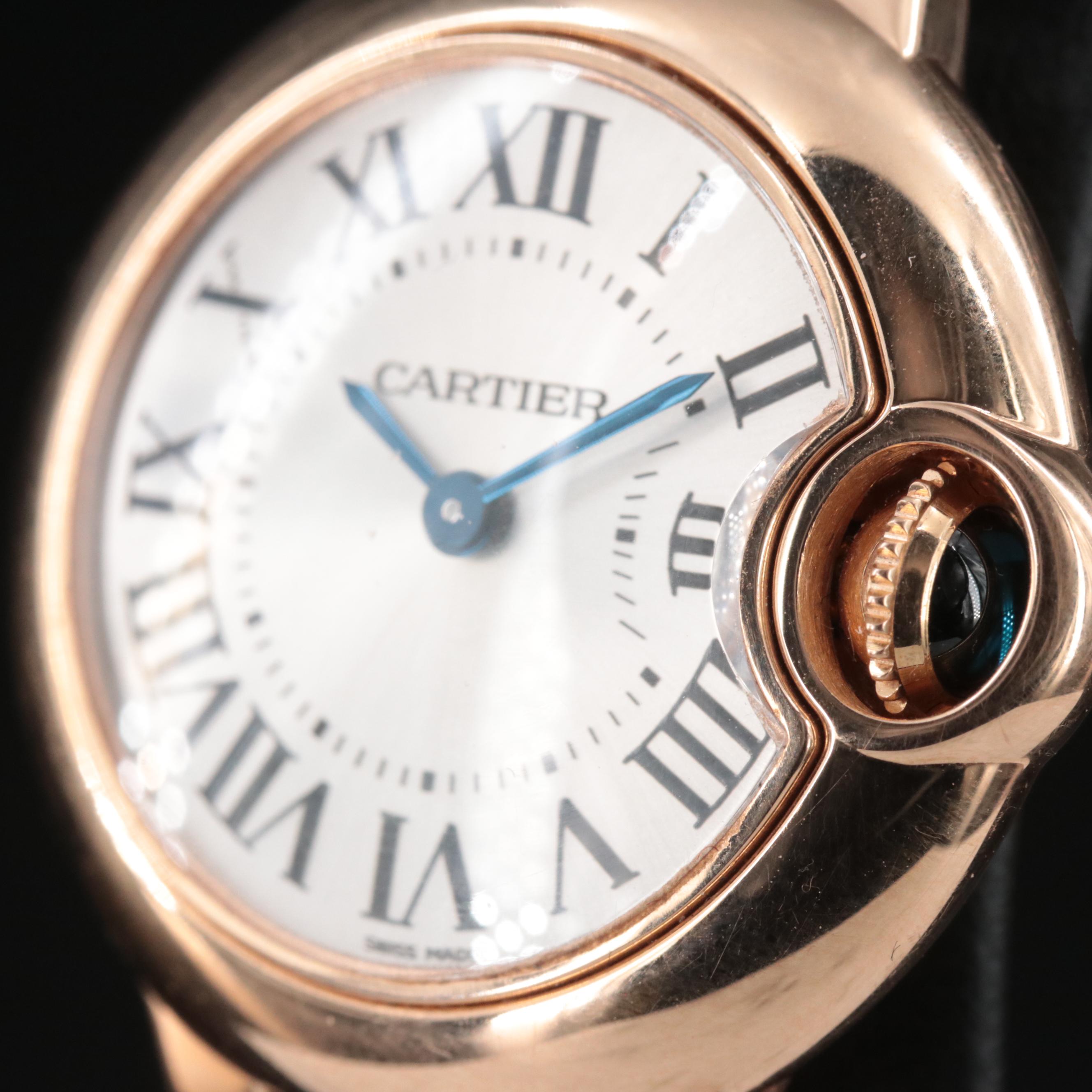 18K Rose Gold Cartier Ballon Bleu Watch
