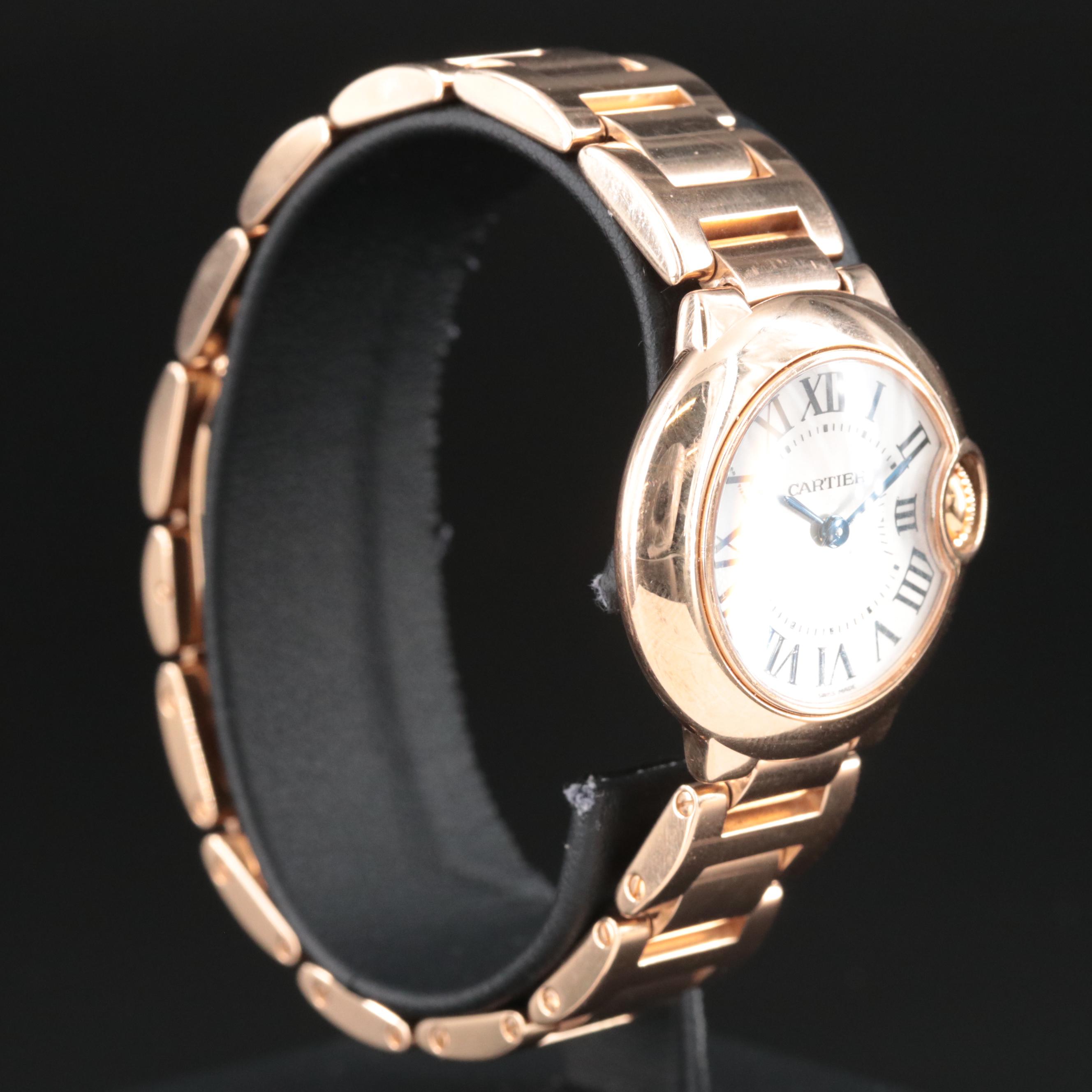 18K Rose Gold Cartier Ballon Bleu Watch