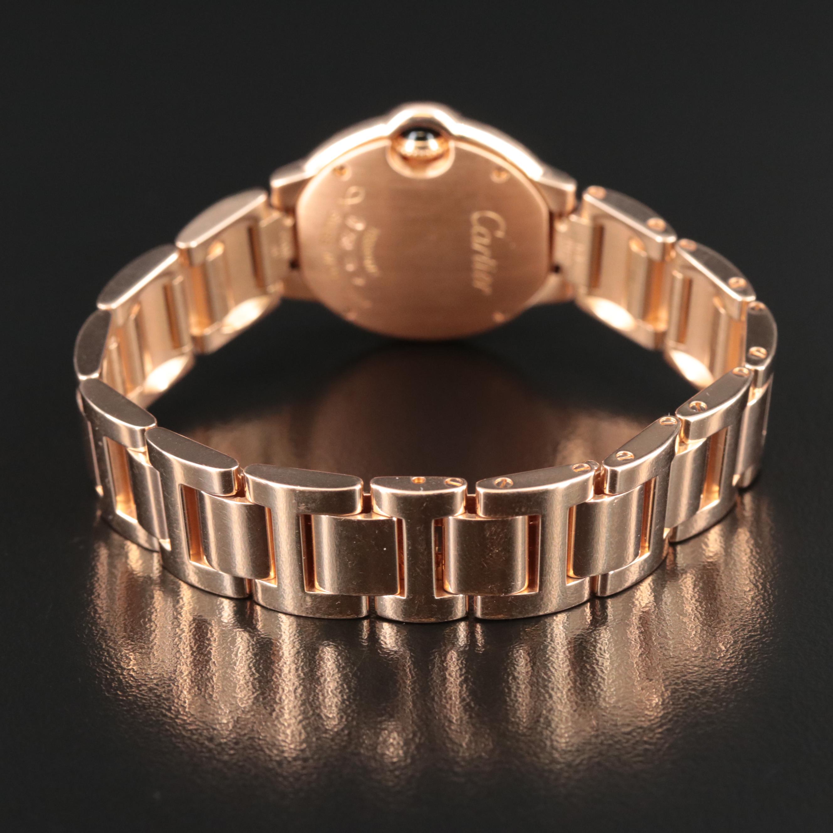 18K Rose Gold Cartier Ballon Bleu Watch