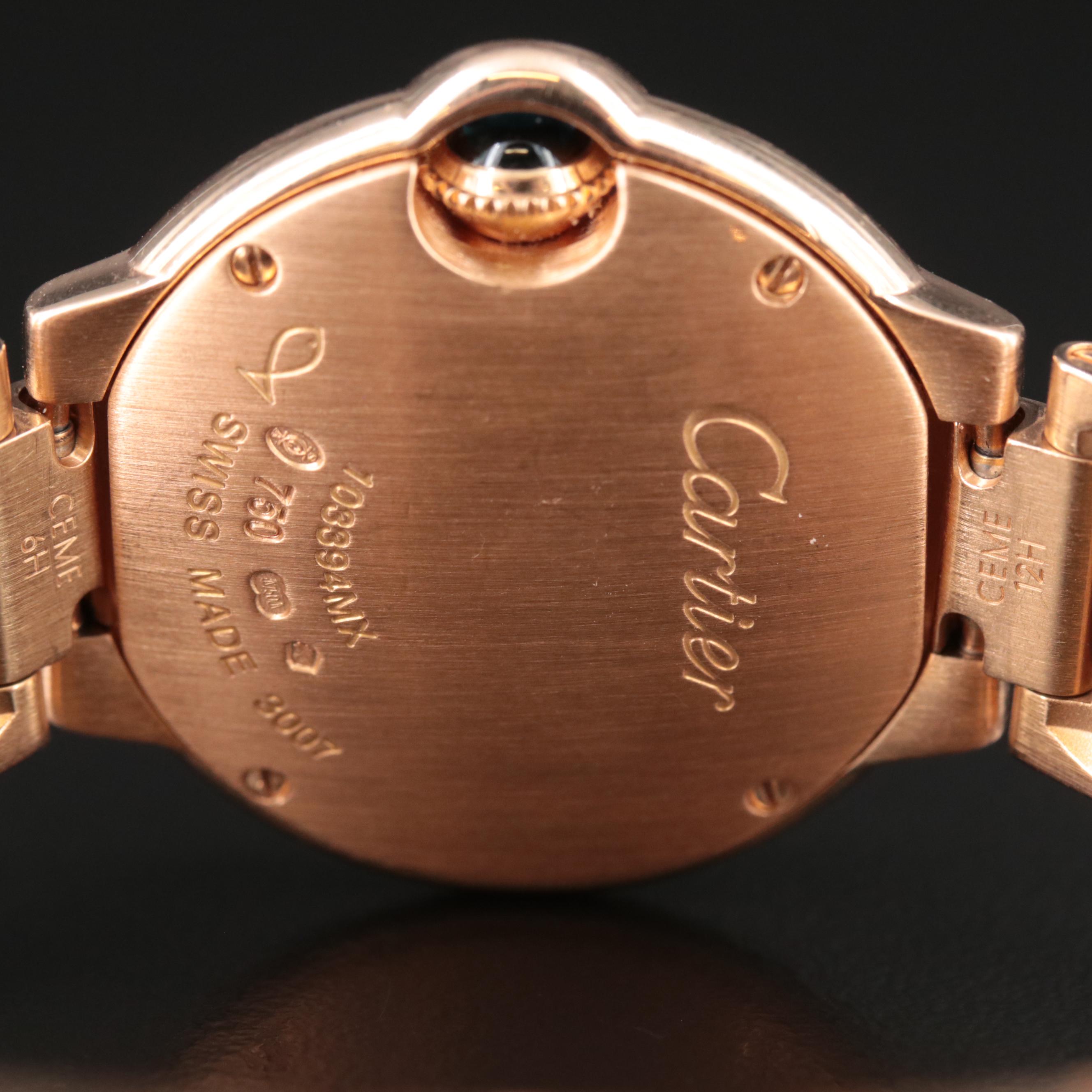 18K Rose Gold Cartier Ballon Bleu Watch