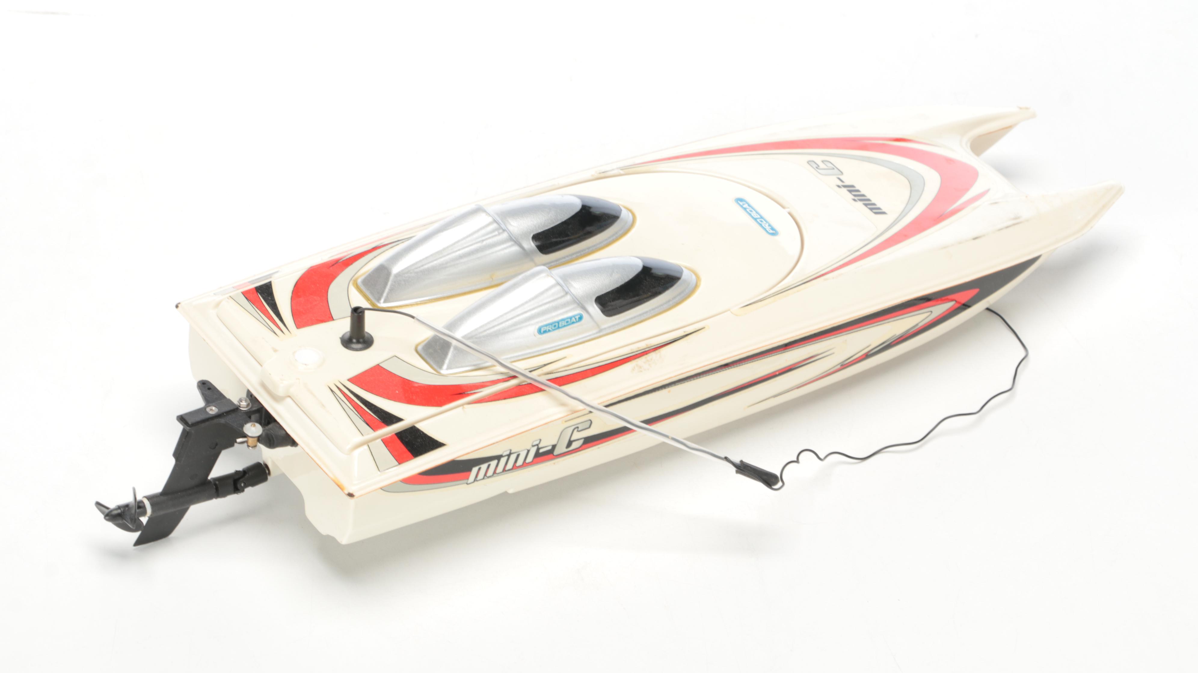 AquaCraft "Mini Wildcat" and Pro Boat "Mini-C" Remote Control Model Boats