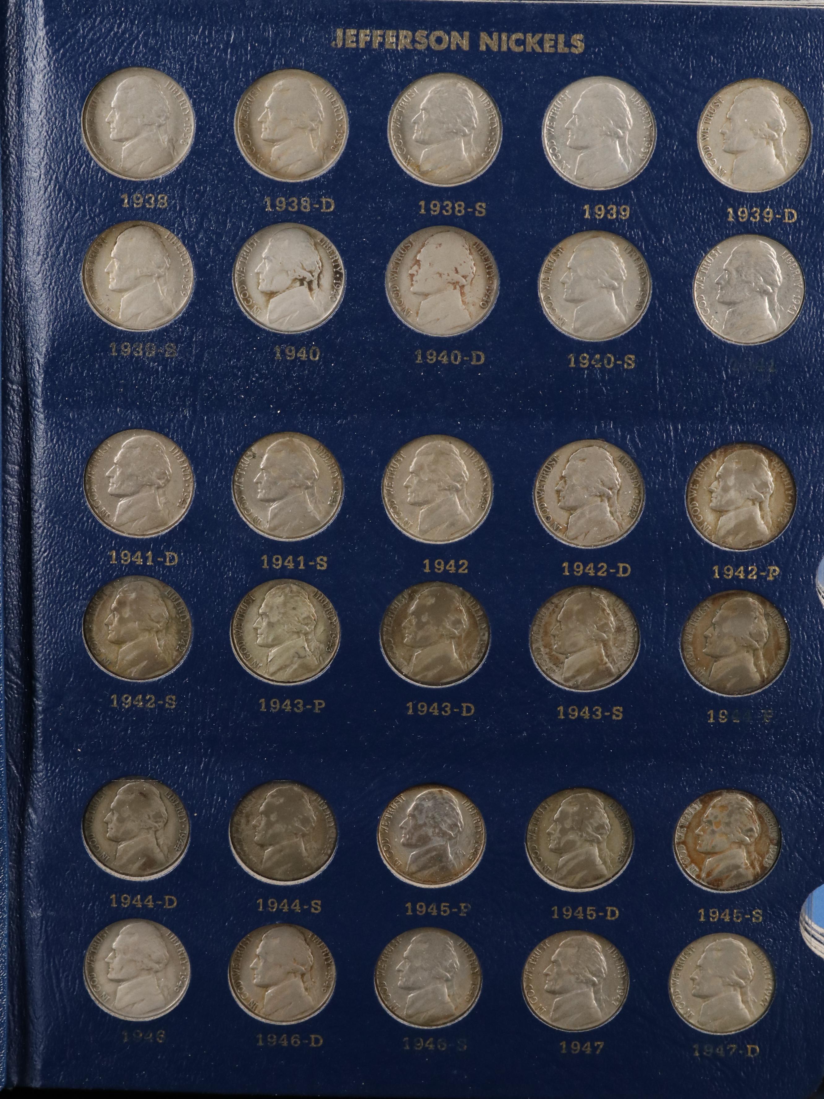 Jefferson Nickel Set 1938-1984 Complete