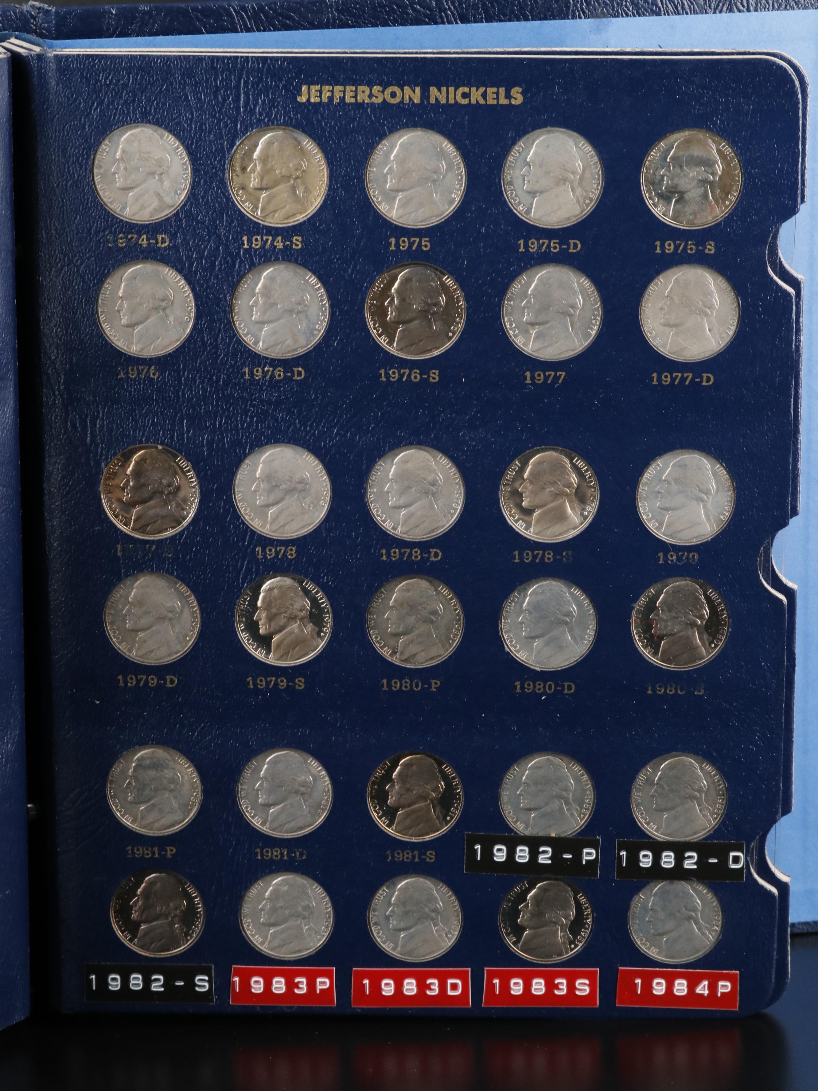 Jefferson Nickel Set 1938-1984 Complete