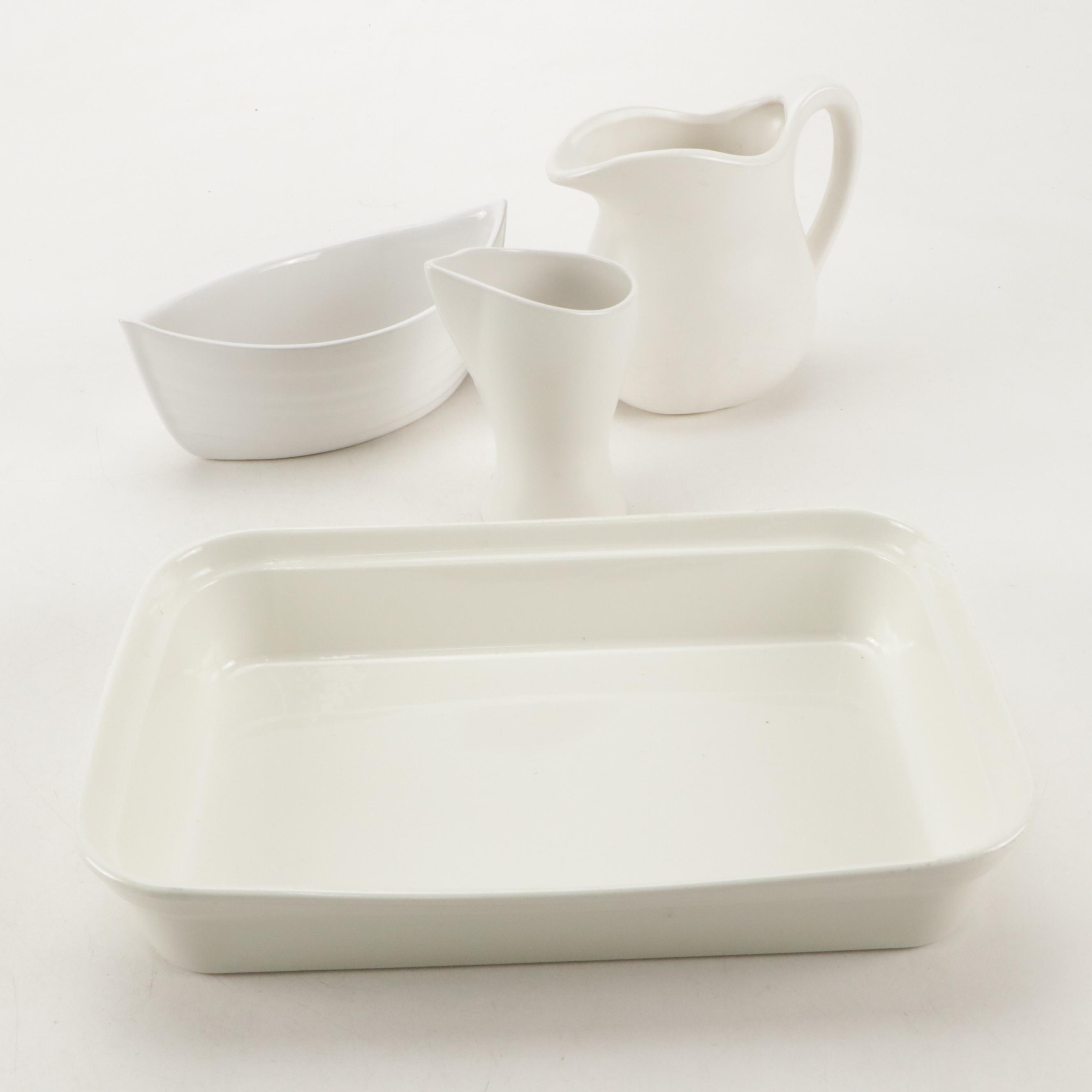 Fitz & Floyd "In Bloom" Serving Tray, Ganze "Bella Casa" Olive Dish, and More