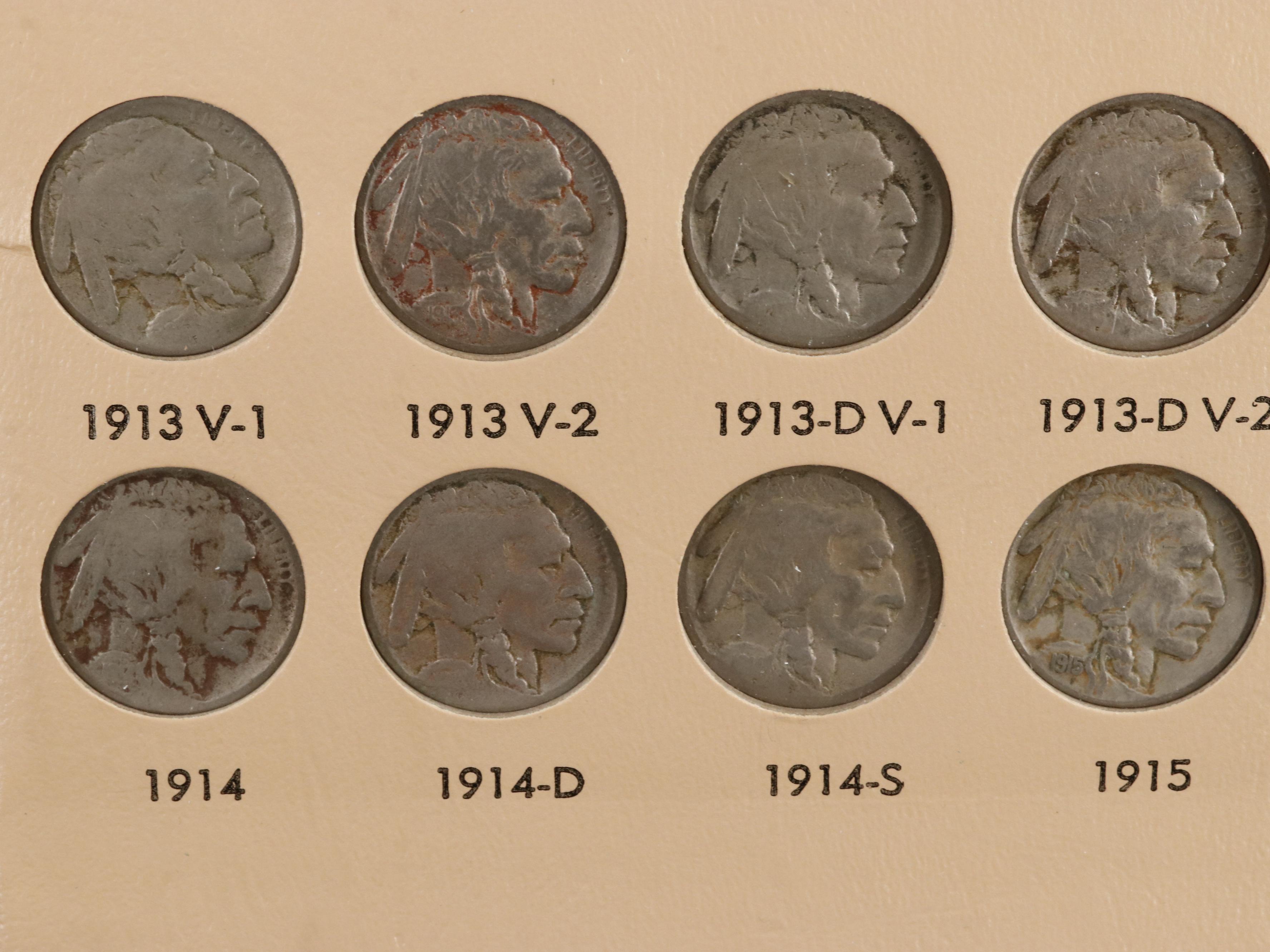 Complete Set of Buffalo and Jefferson Nickels 1913-2001