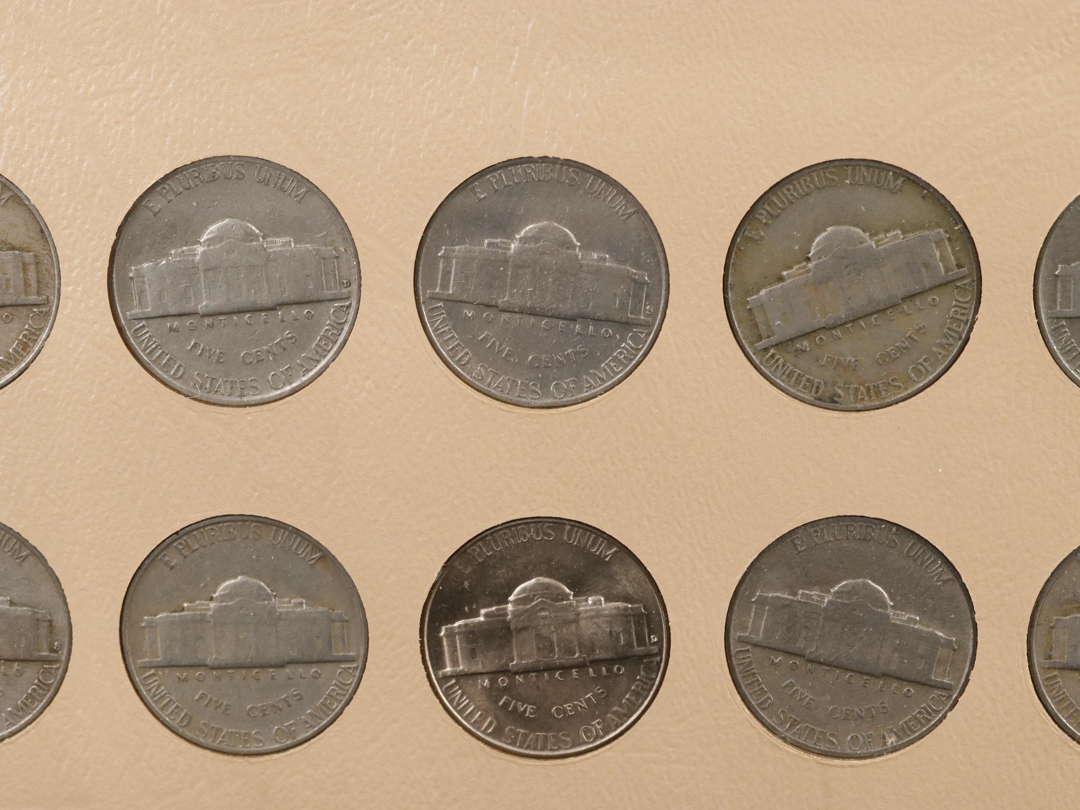 Complete Set of Buffalo and Jefferson Nickels 1913-2001