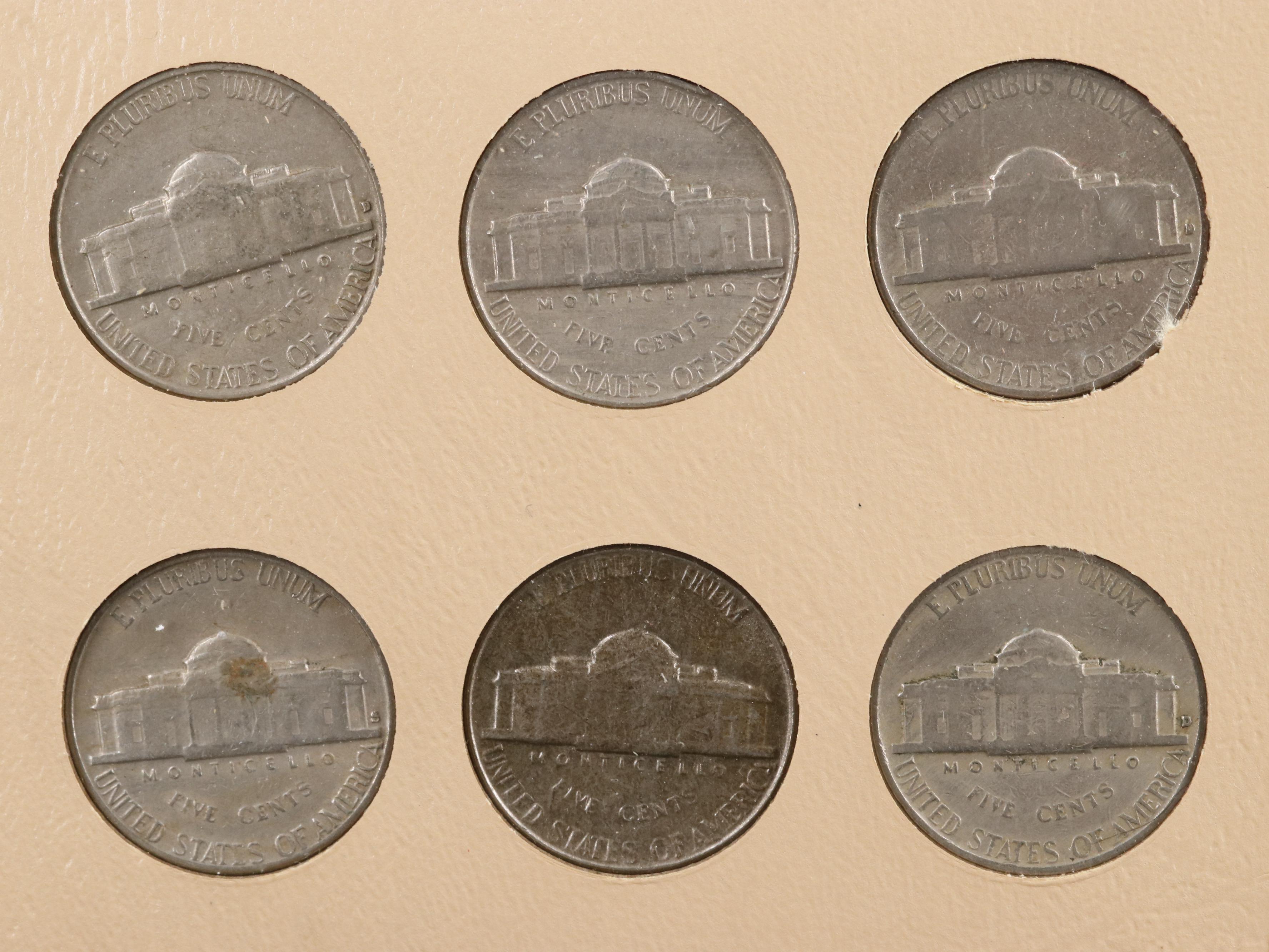 Complete Set of Buffalo and Jefferson Nickels 1913-2001