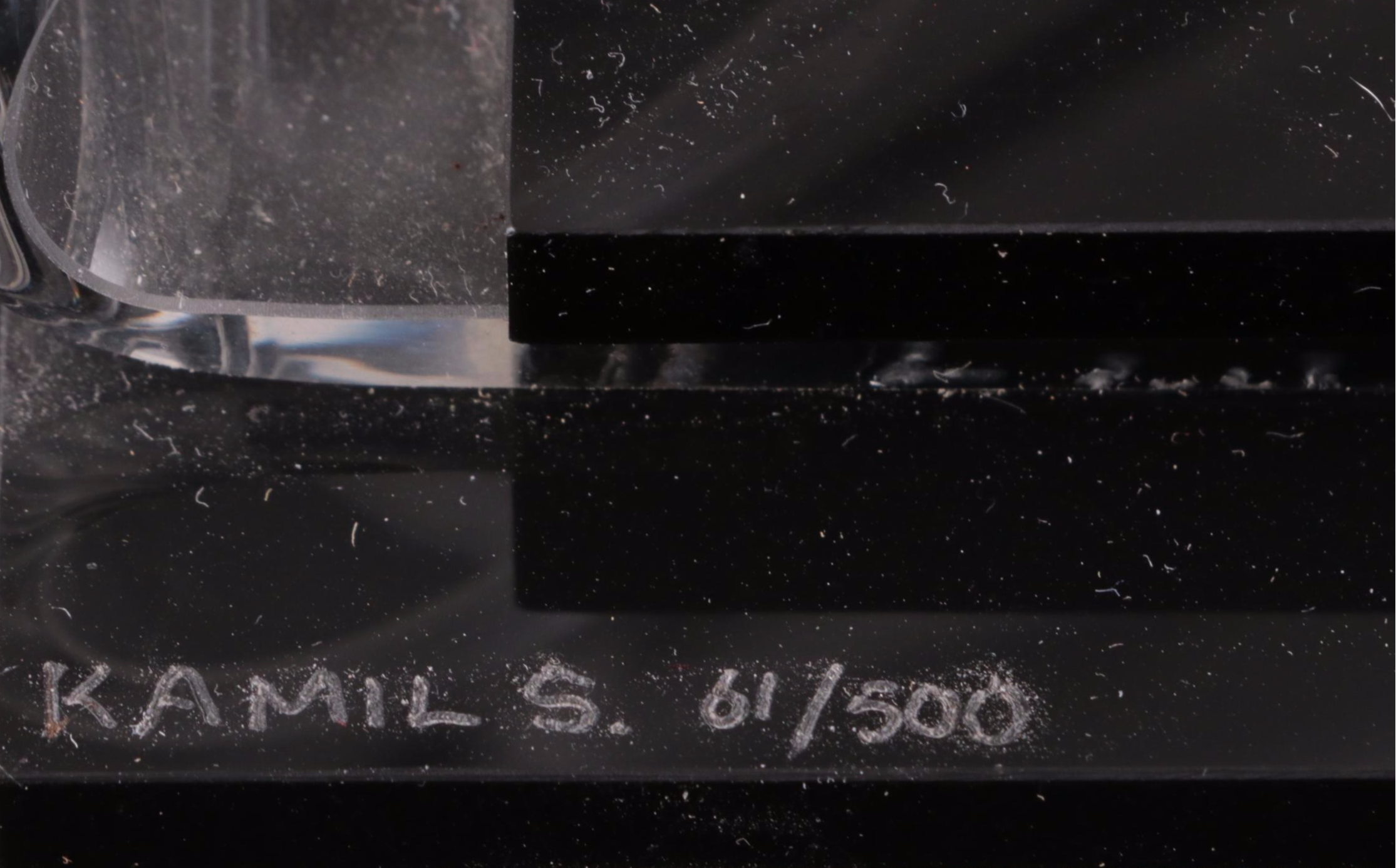 Kamil S. Acrylic Abstract Sculpture