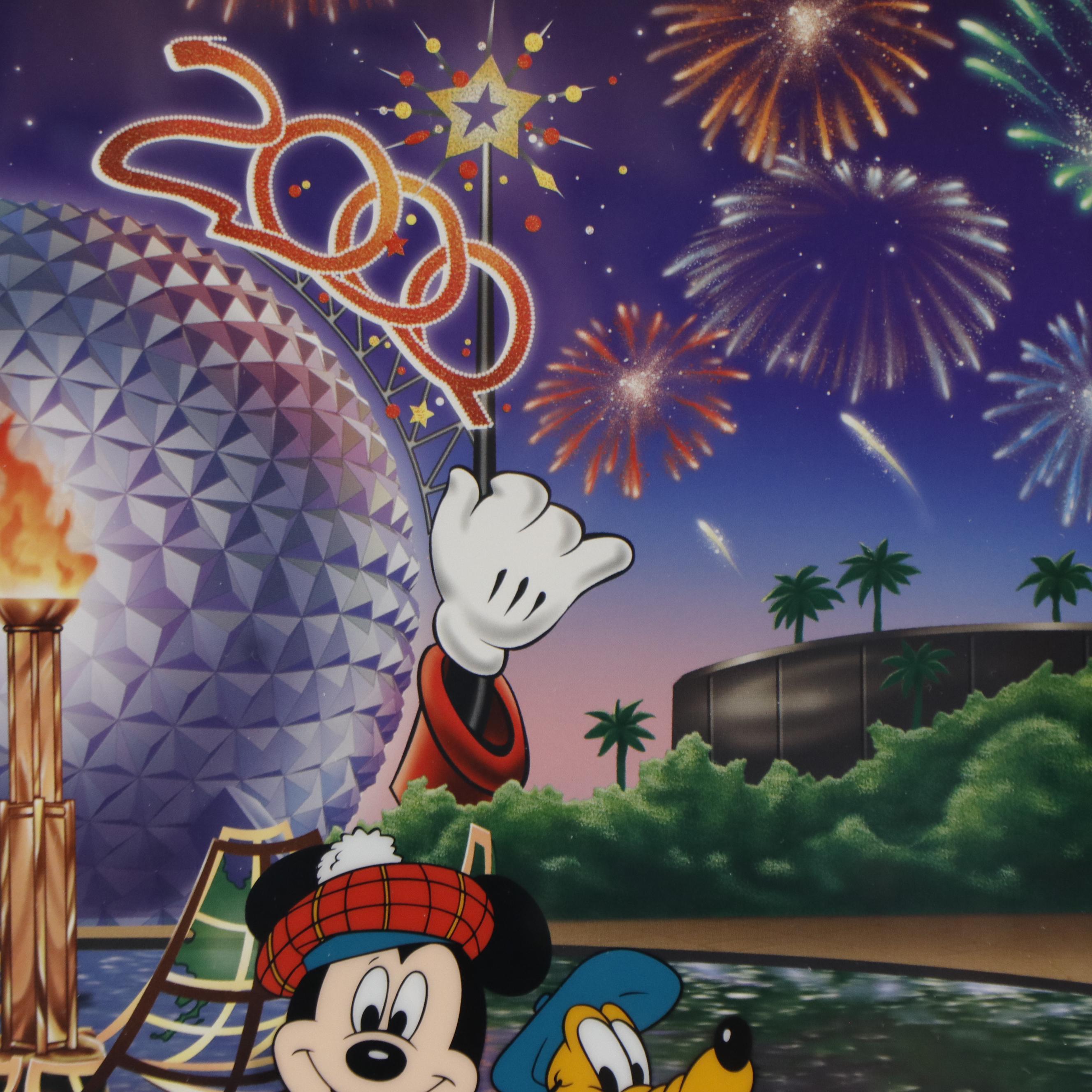 Disney Mickey Mouse Sericel "Worldwide Welcome," 2000