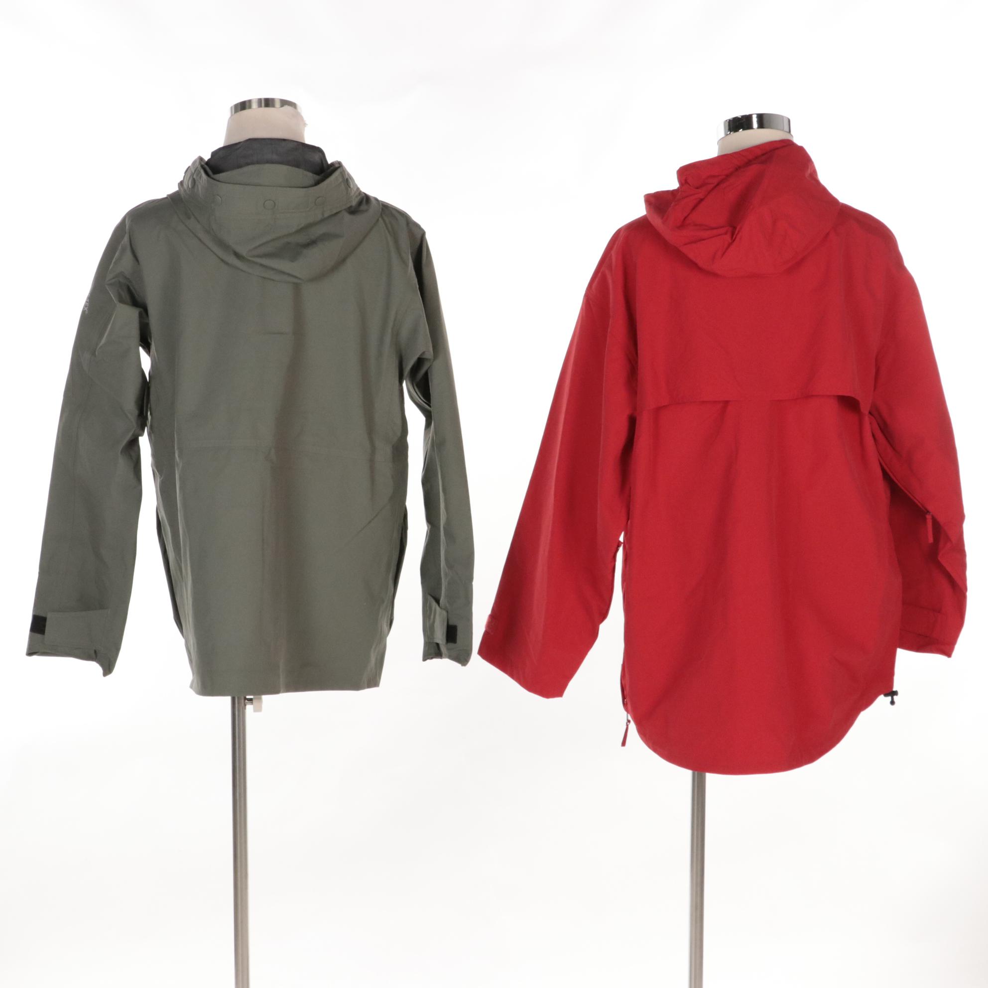 Men's Converse QuarterZip Windbreaker & GoreTex Utility Raincoat