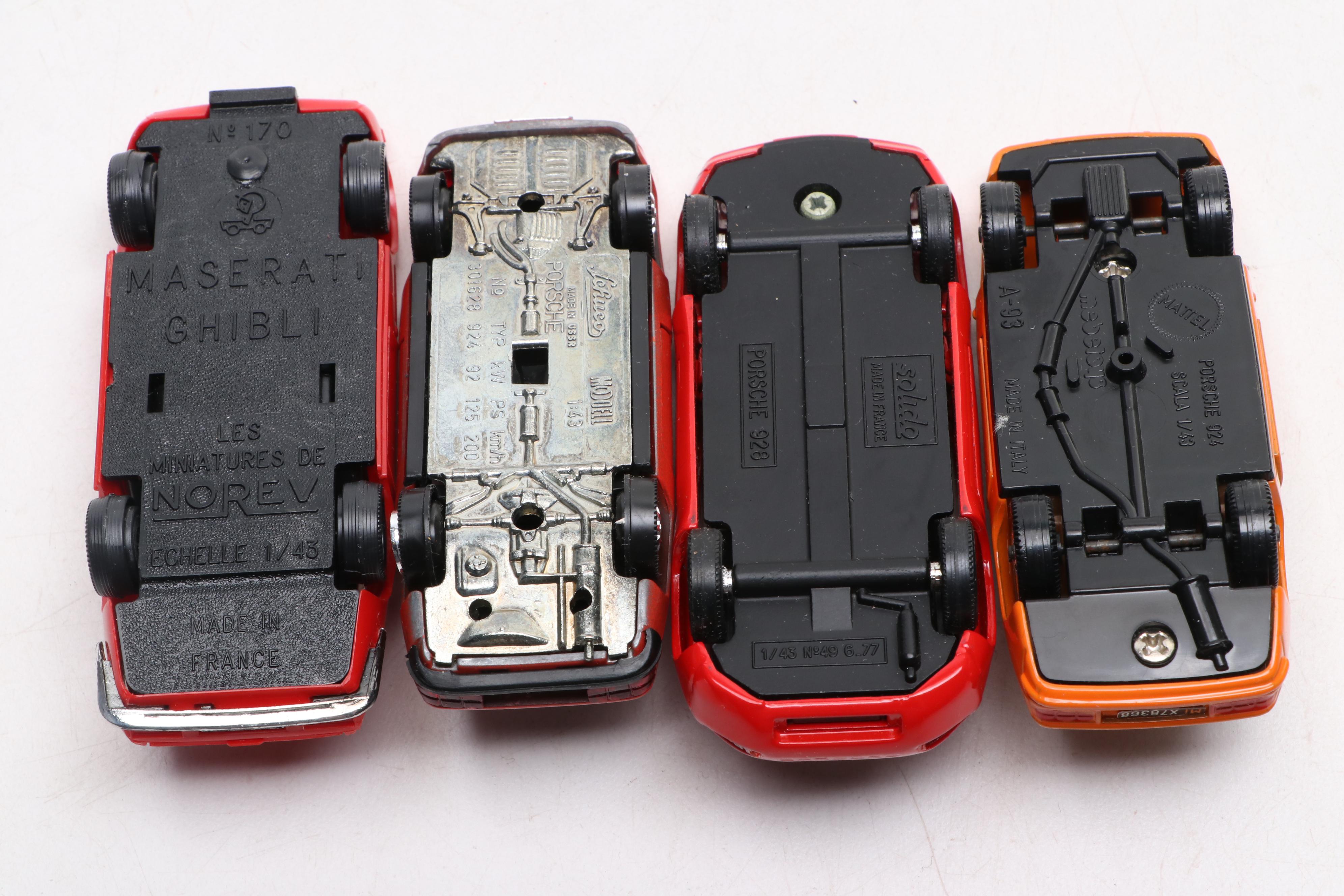 Schuco Porsche 924 & 928, Norev Maserati Ghibli and More Diecast Toy Cars