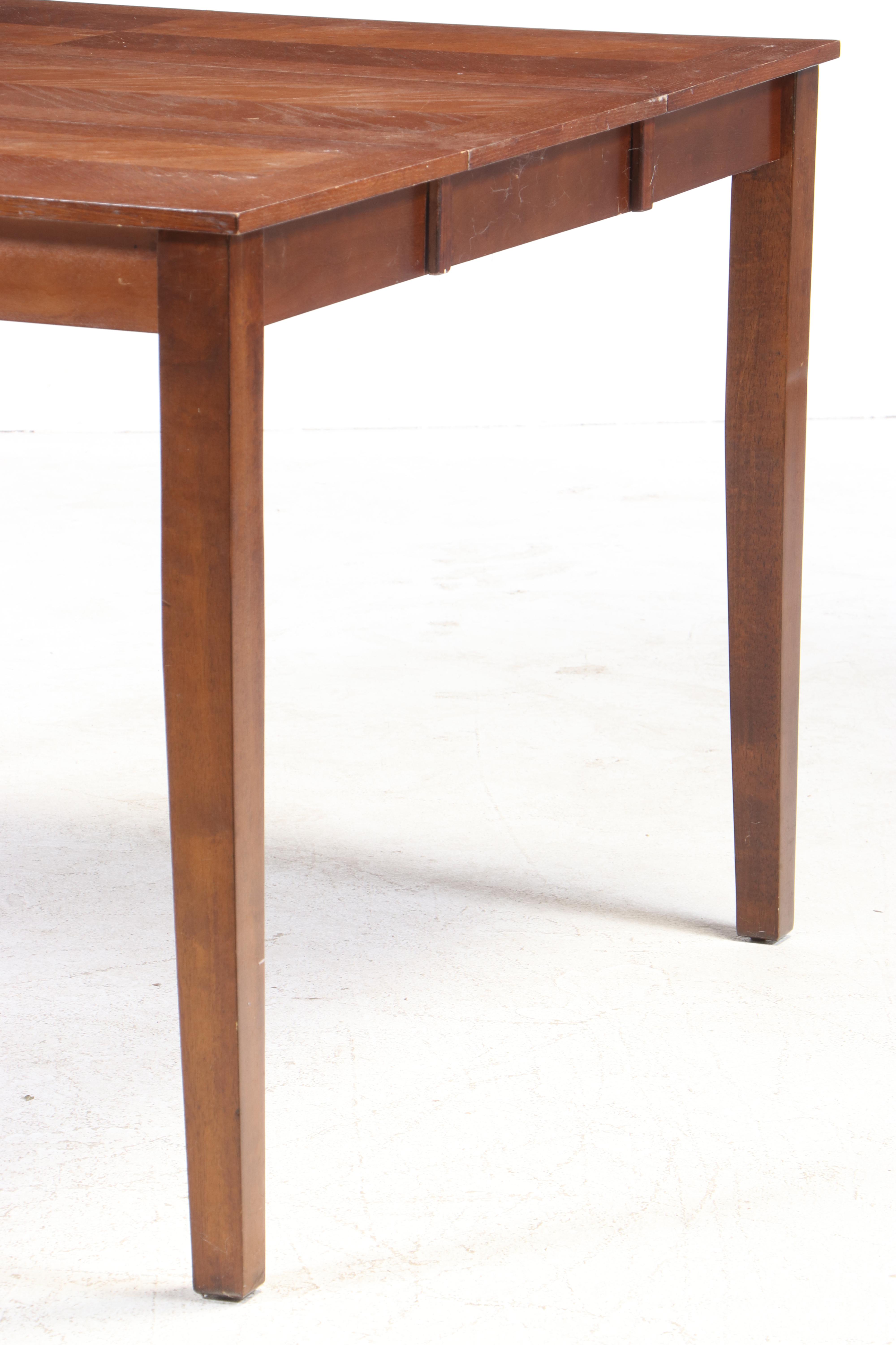 Greenworld Furniture Co. Extending Dining Table with Stools