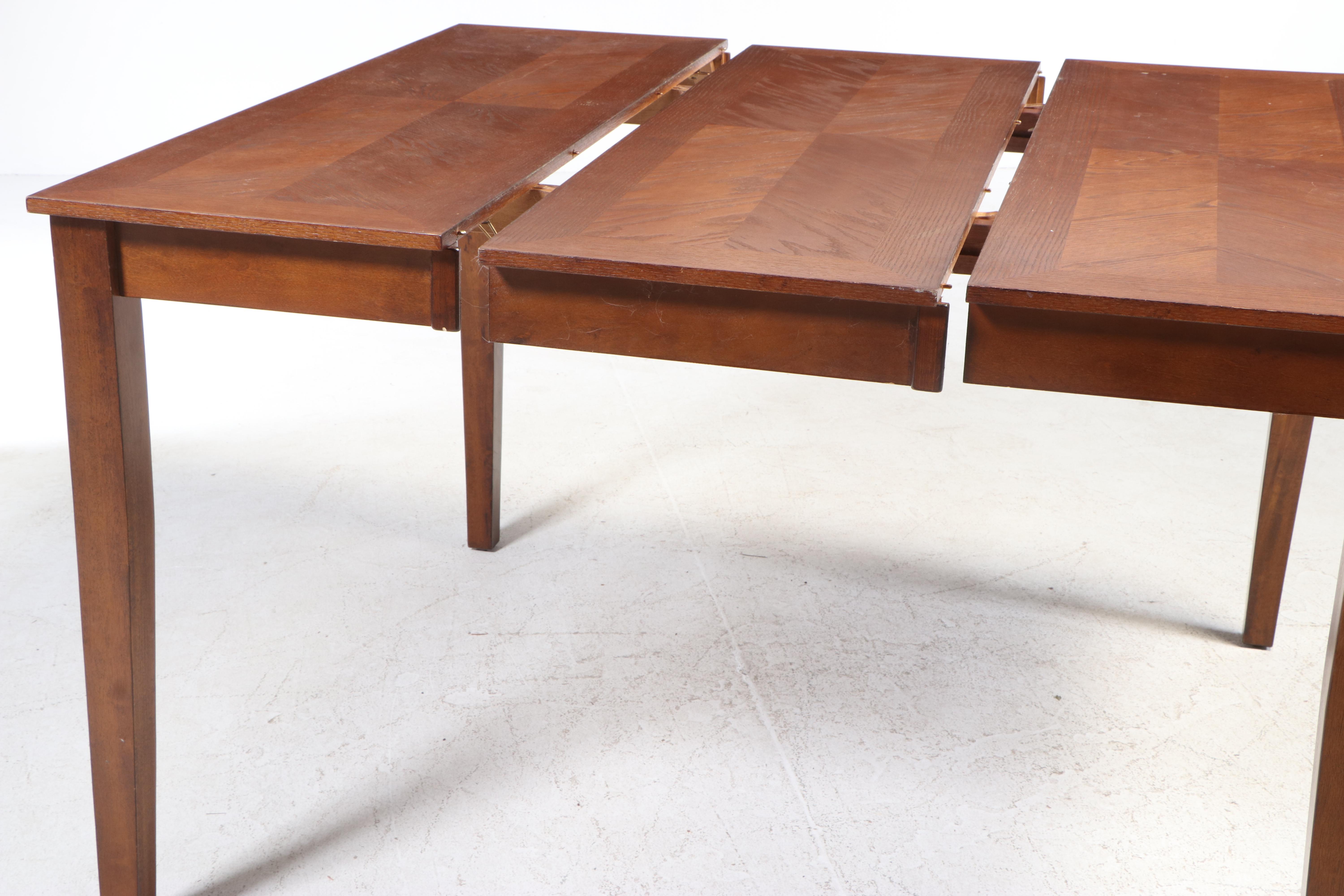 Greenworld Furniture Co. Extending Dining Table with Stools