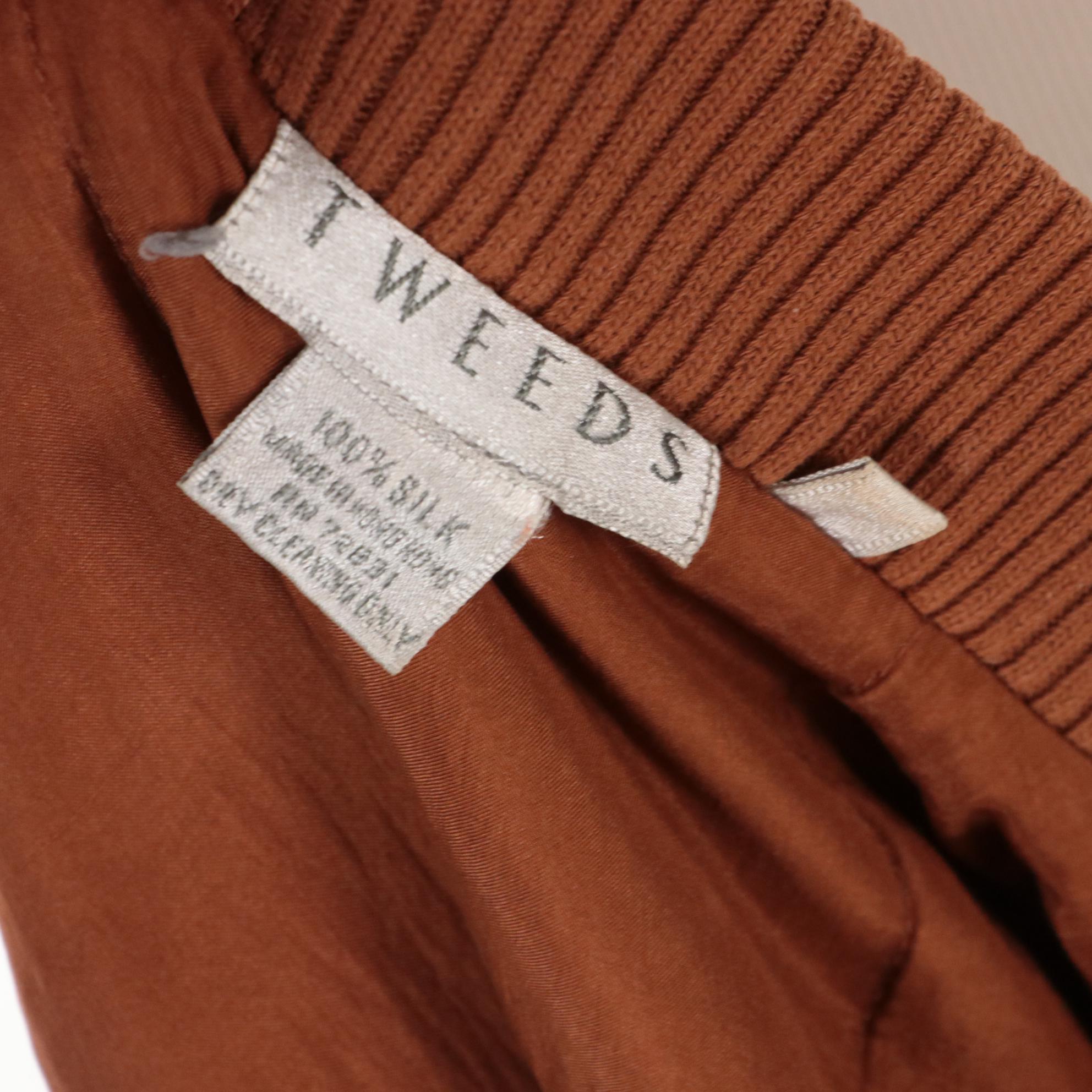 Men's Tweeds Silk and Ribbed Knit Snap-Front Jacket