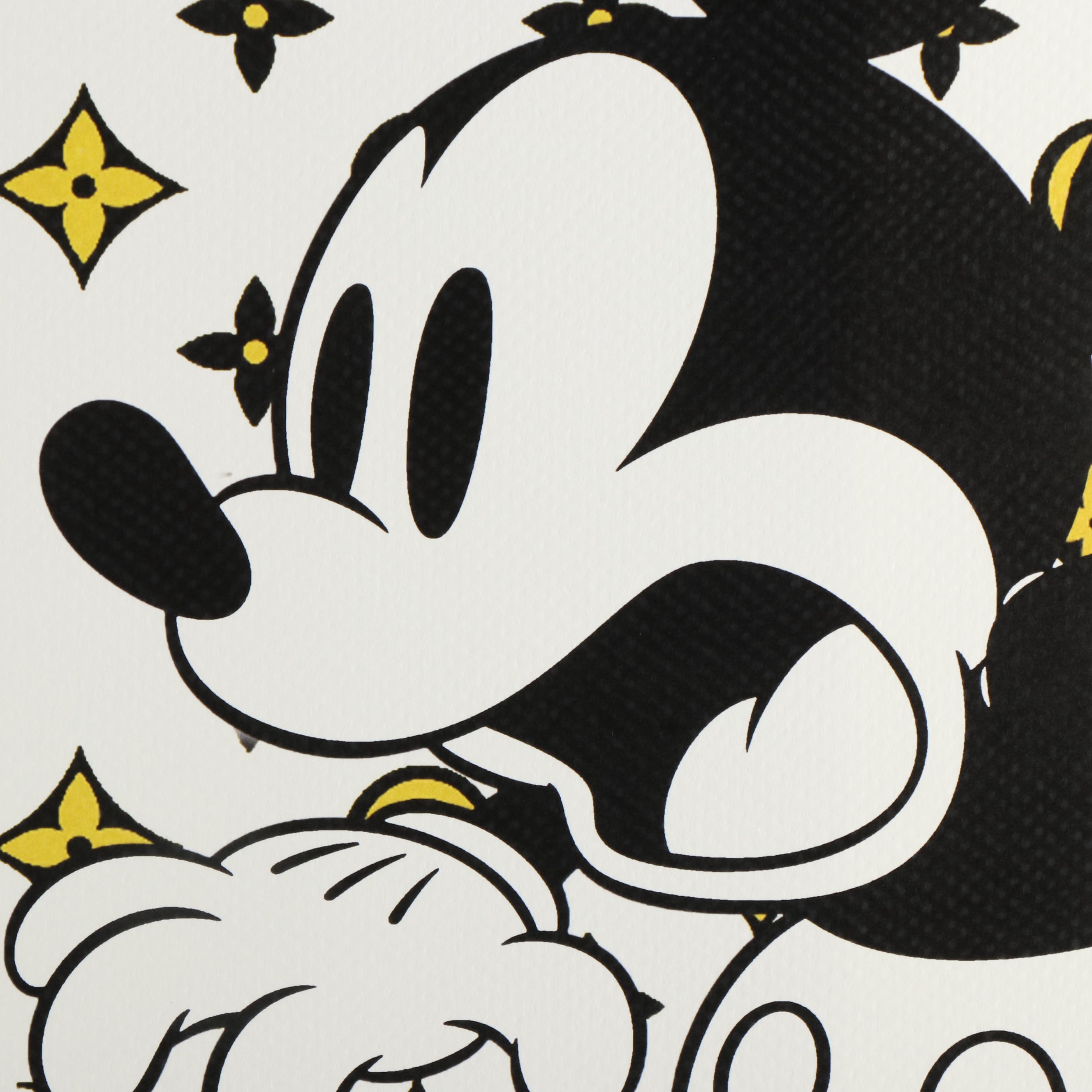 Death NYC Pop Art Graphic Print of Mickey Mouse x Louis Vuitton