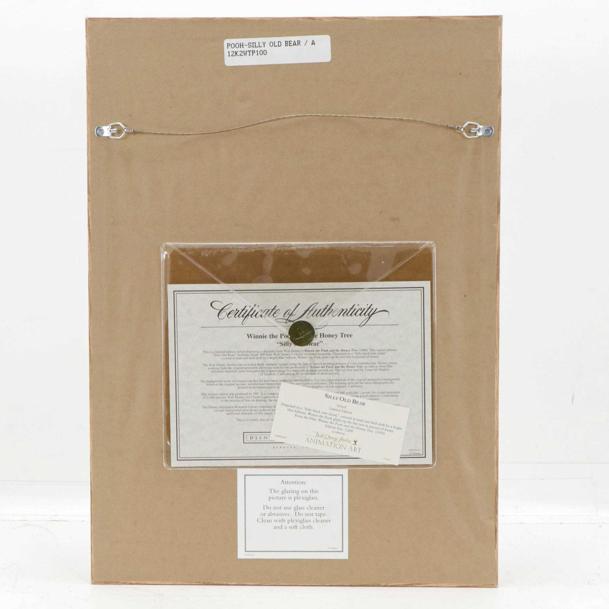 Disney Winnie the Pooh Sericel "Silly Old Bear," 1997