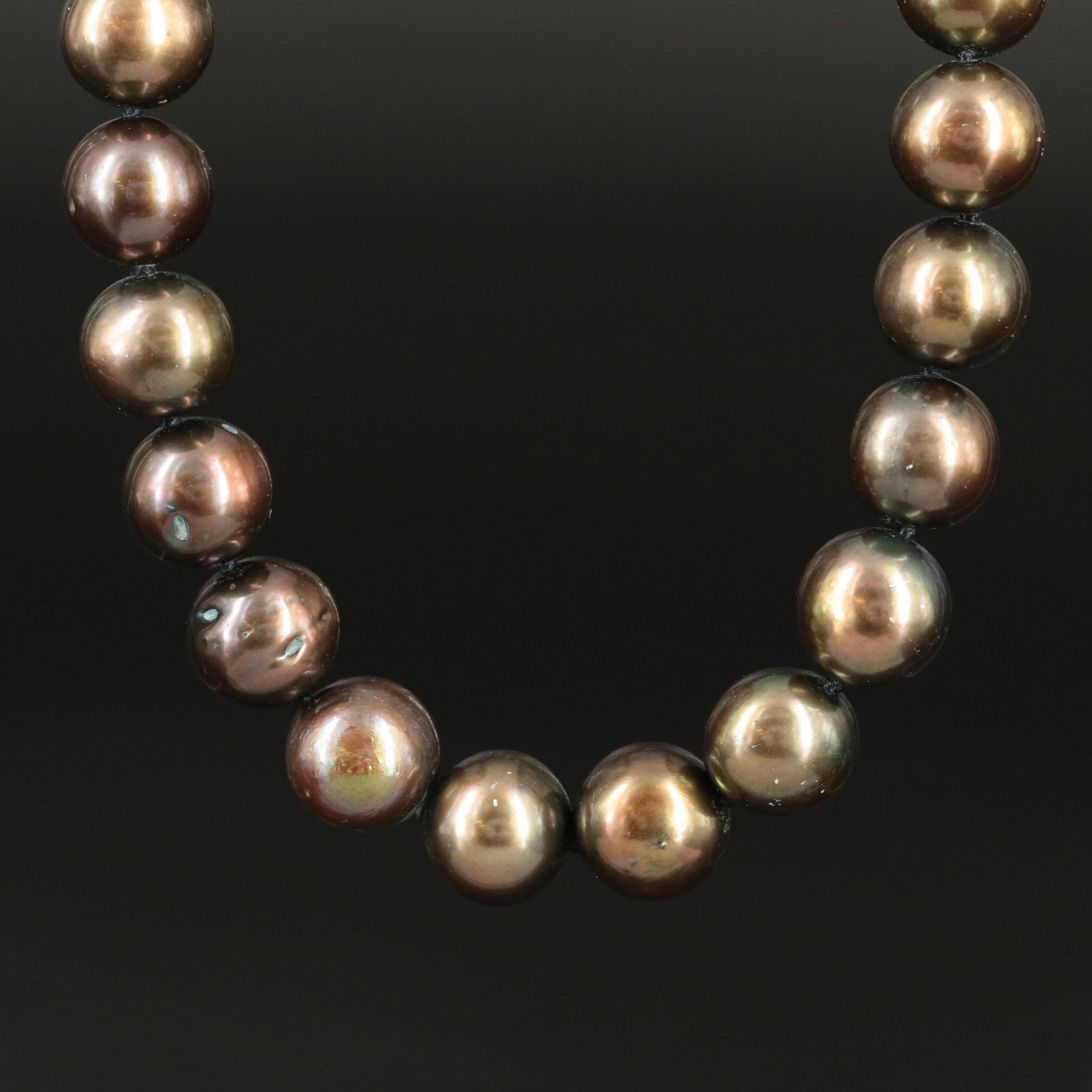 Pearl Necklace with Sterling Clasp