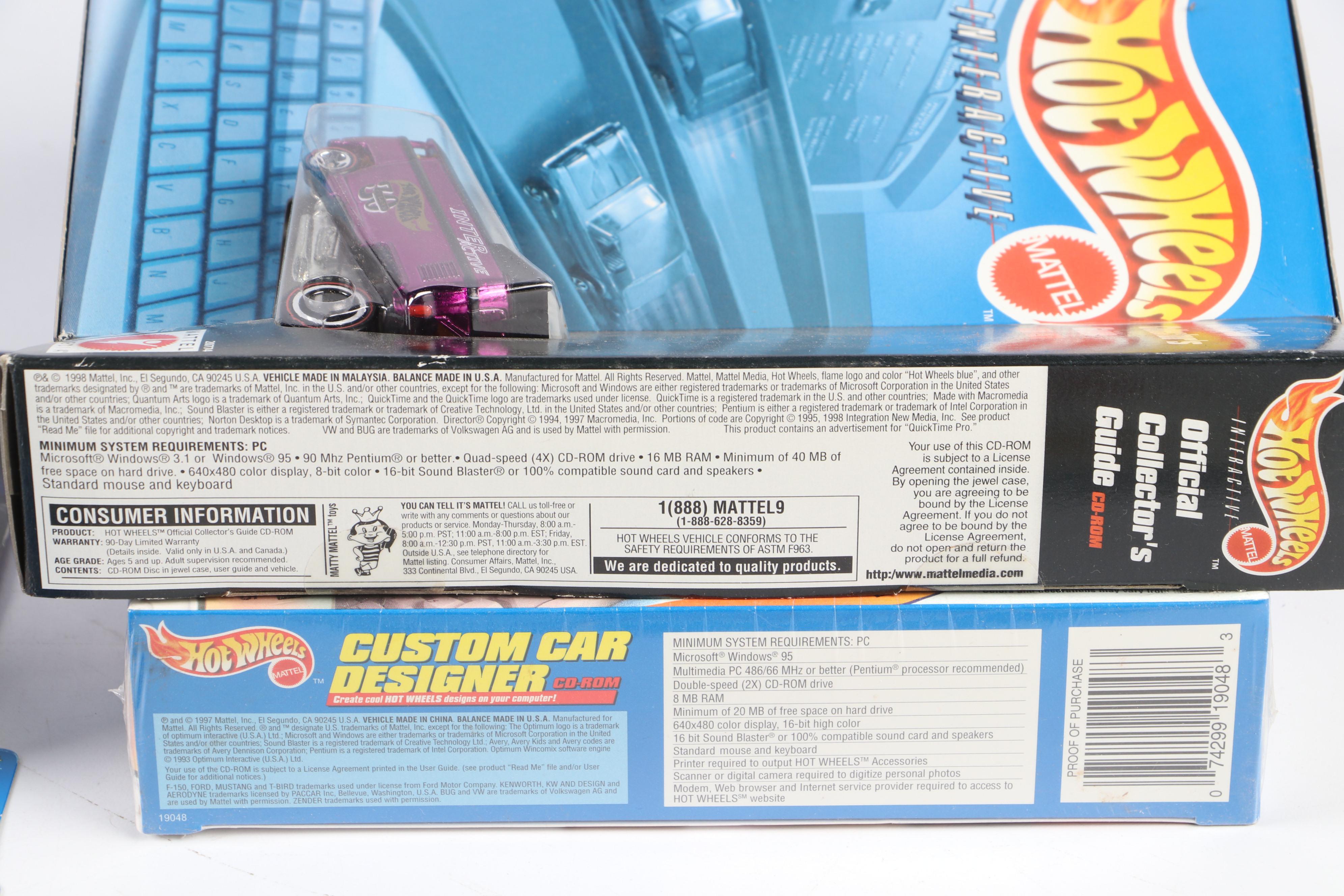 Hot Wheels Custom Car and More Diecast Cars With CDRom Collector