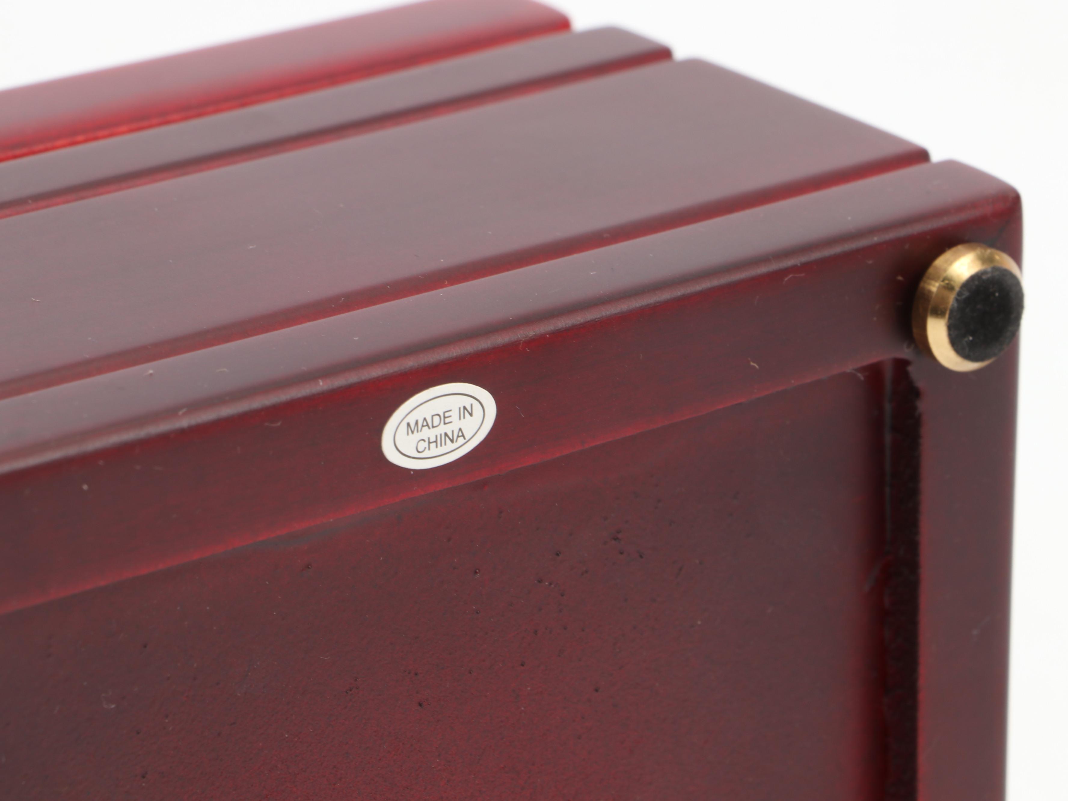 Bey-Berk Combination Thermometer & Barometer With Quartz Desk Clock