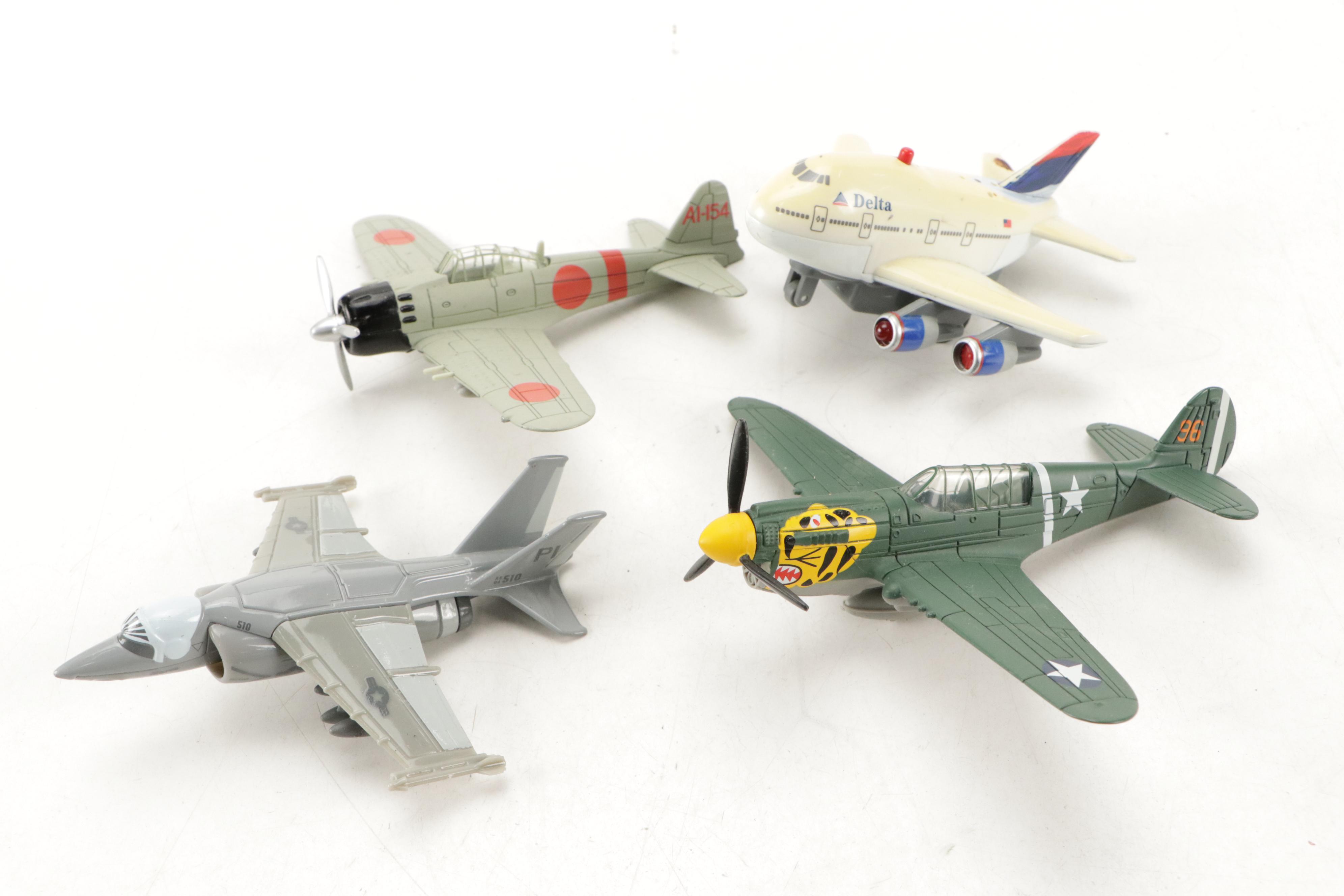 MidgeToy, TootsieToy, Hasbro and More Diecast Toy Airplanes