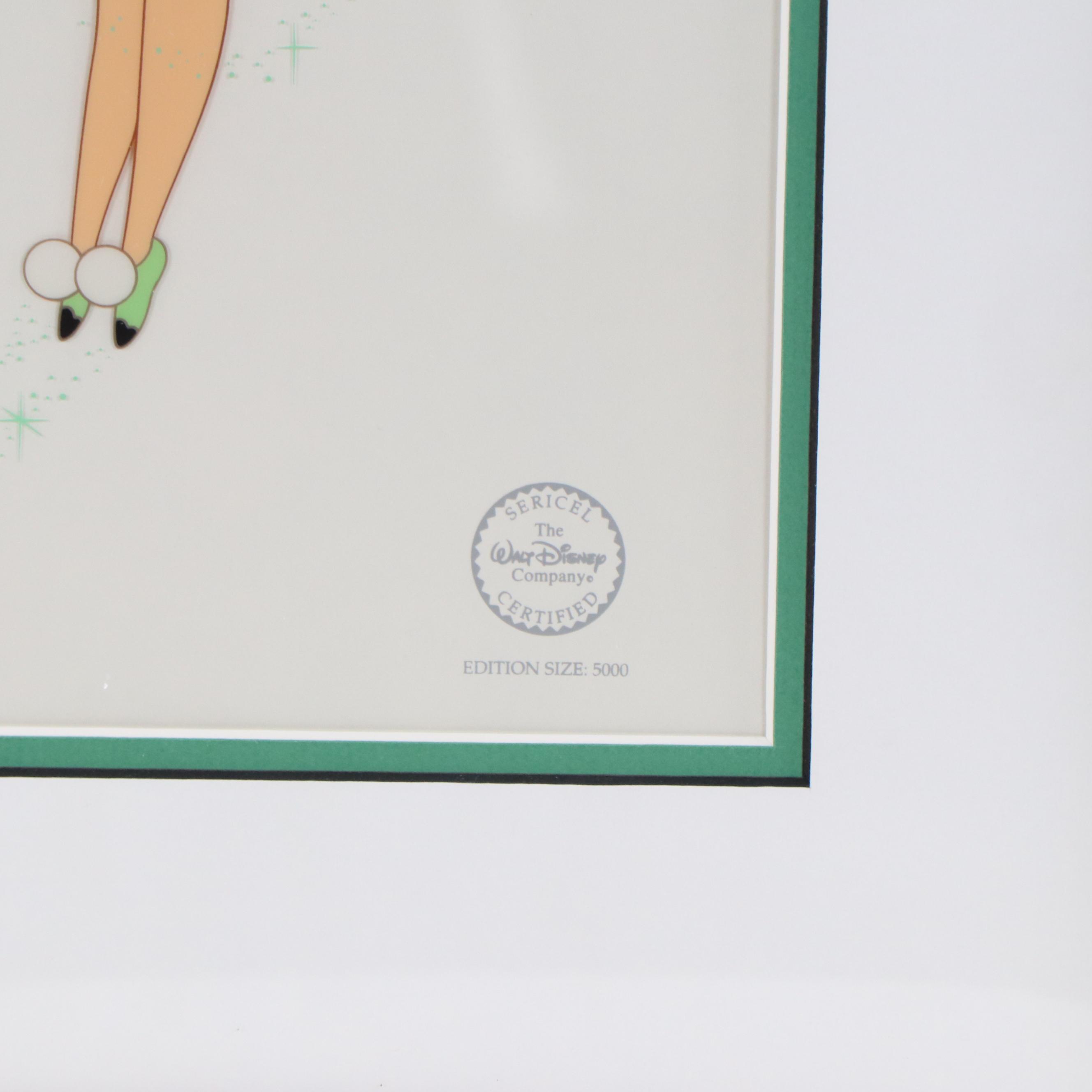 Disney Tinkerbell Sericel "Playful Pixie," 1996