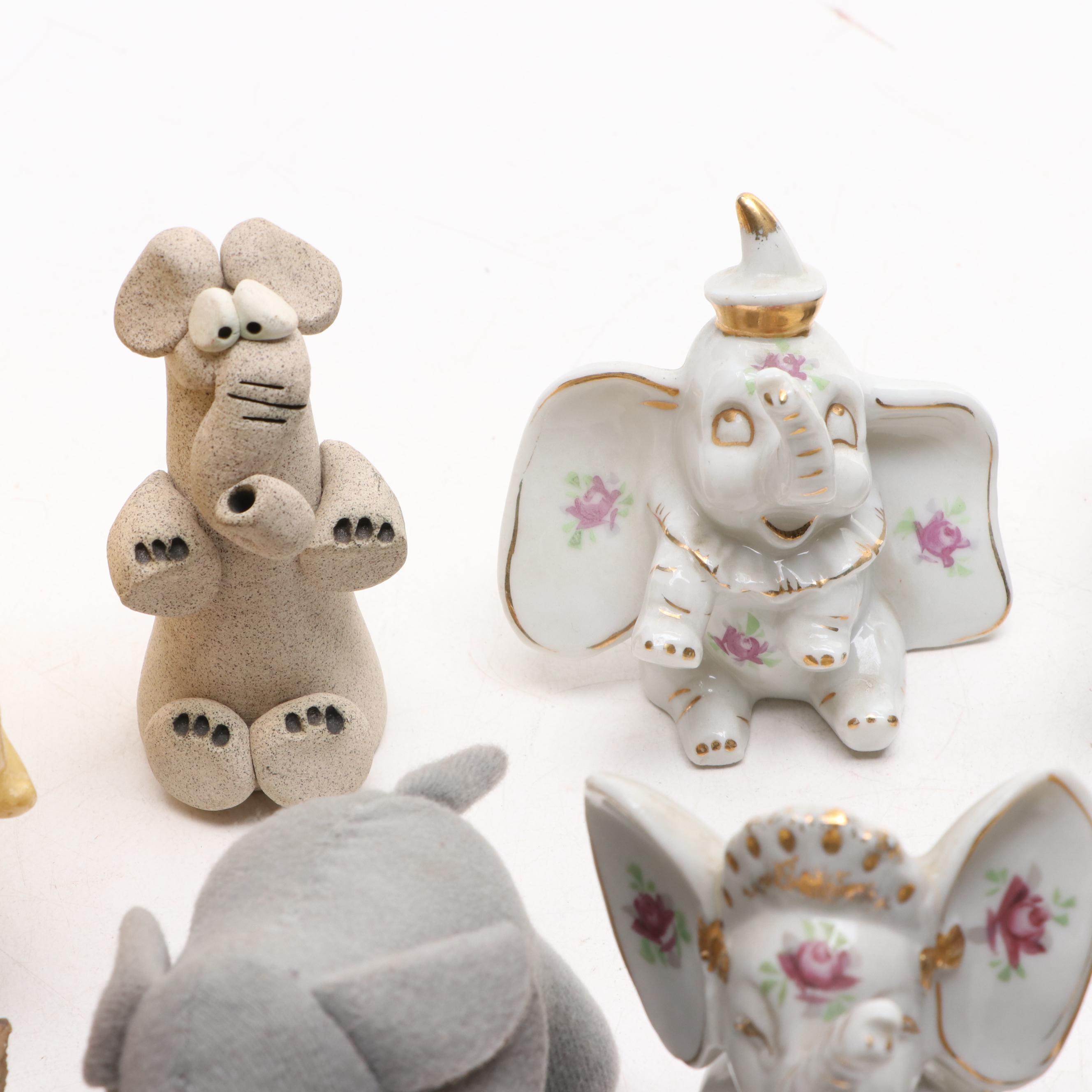 Alabaster, Acrylic, Ceramic, Metal and More Elephant Figurines
