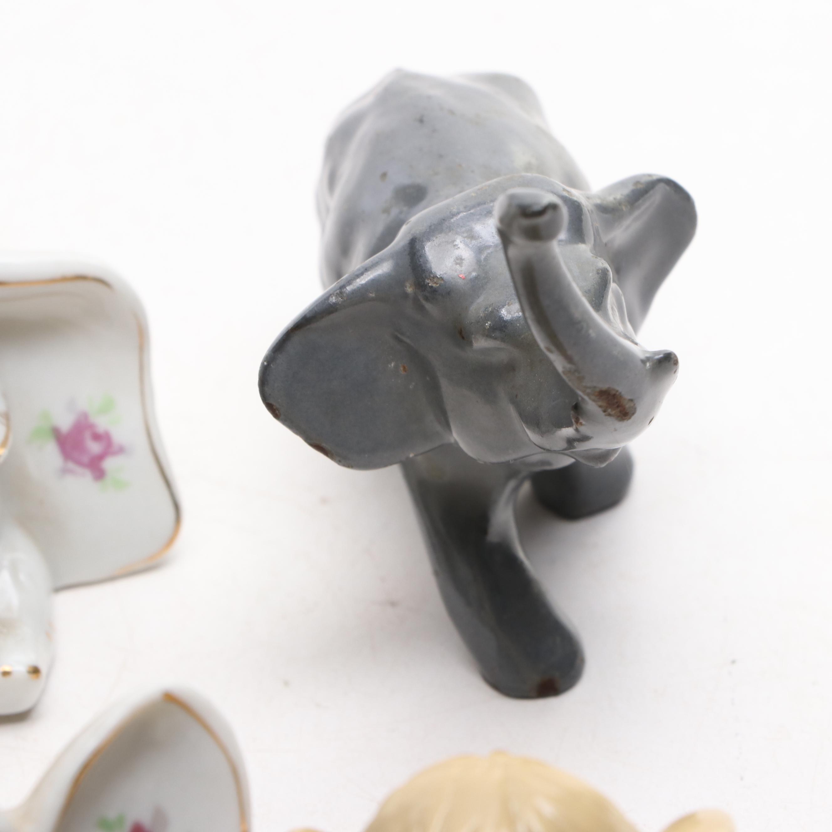 Alabaster, Acrylic, Ceramic, Metal and More Elephant Figurines