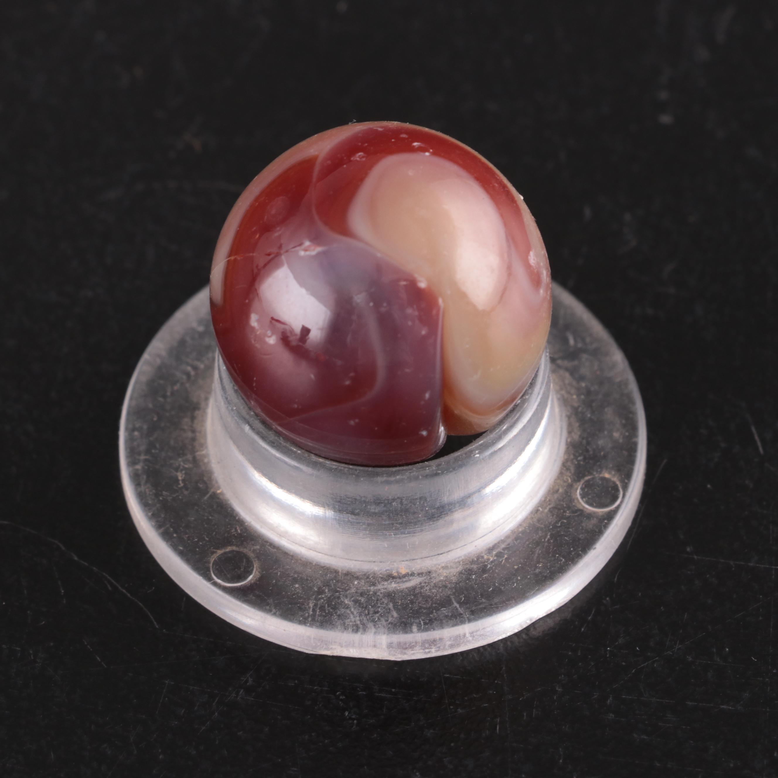 Machine Made Opaque Rainbow Marbles with More Machine Made Glass Marbles