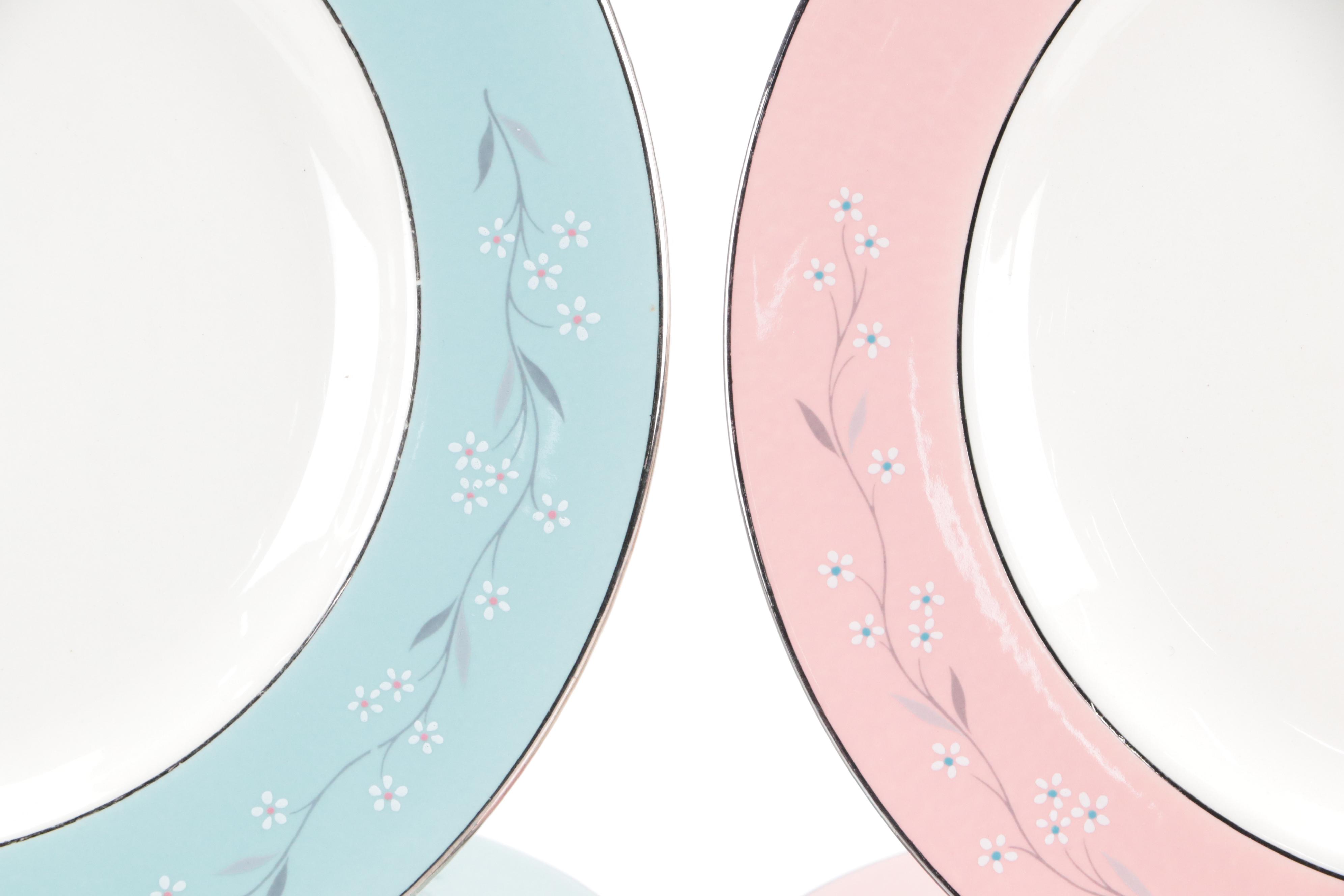 Homer Laughlin "Melody" Plates and Other Woven Placemat Trivet EBTH