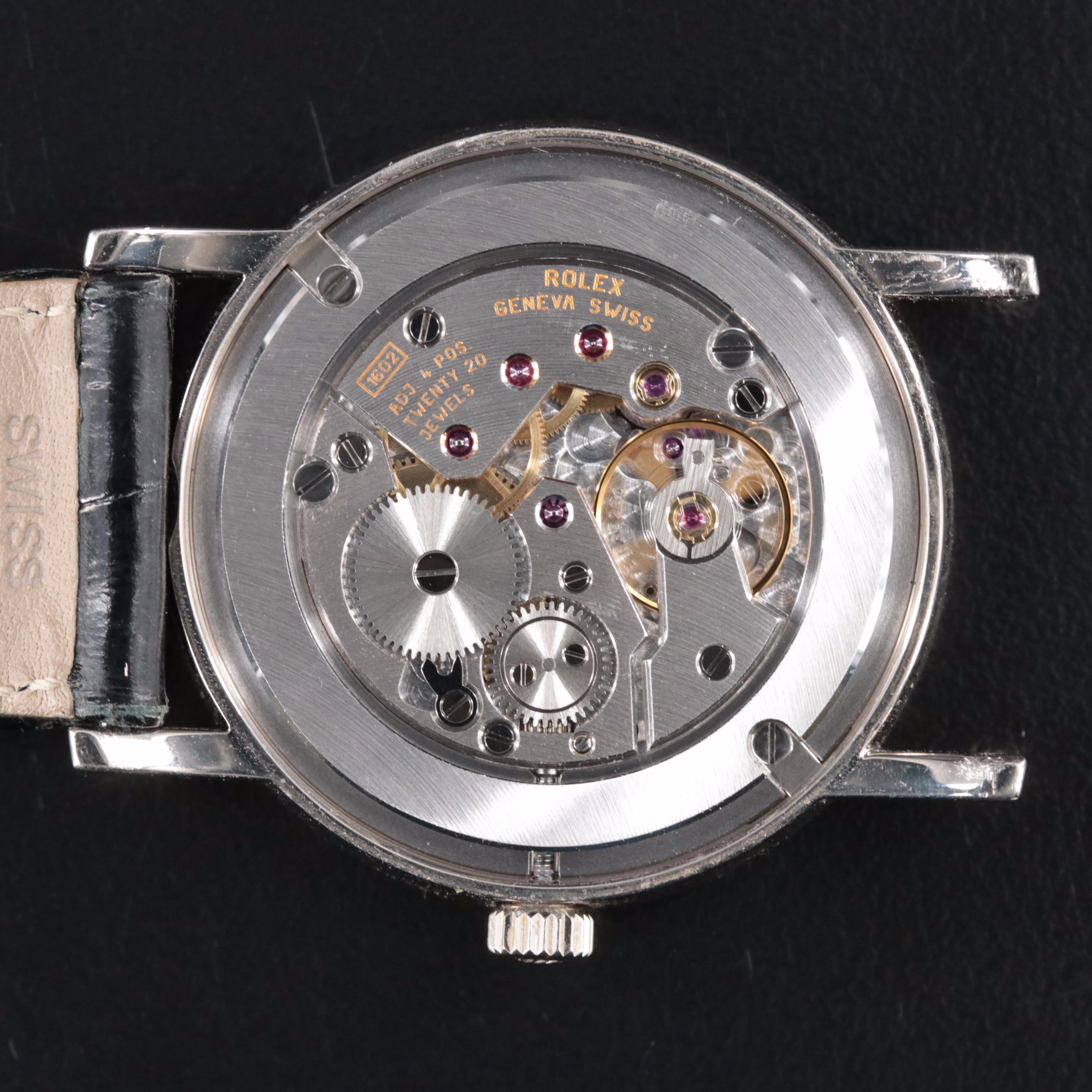 2005 18K Rolex Cellini Stem Wind Watch