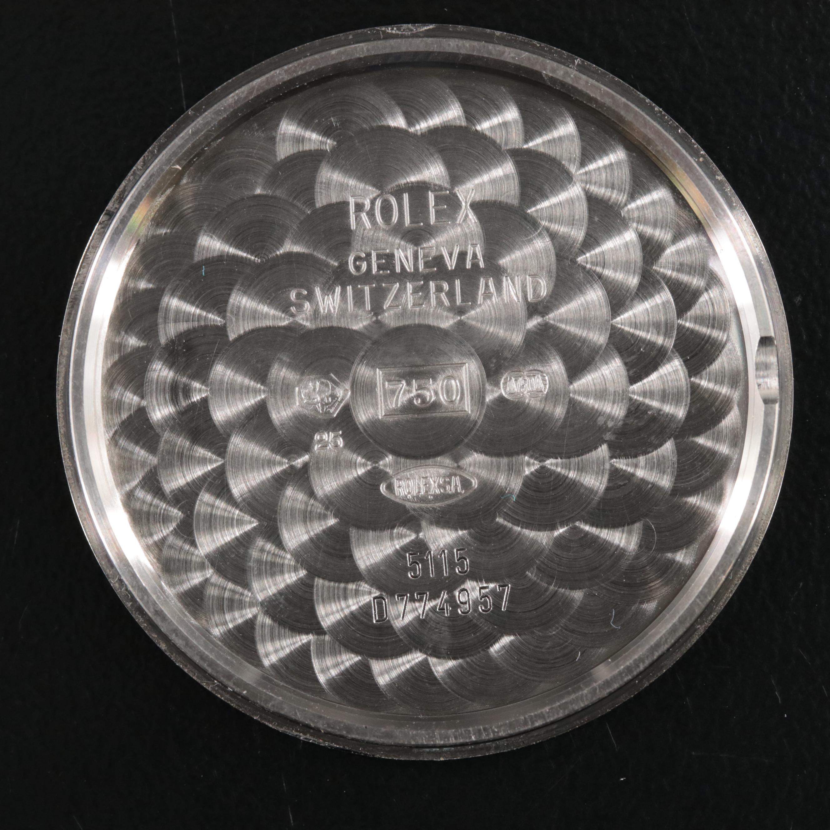 2005 18K Rolex Cellini Stem Wind Watch