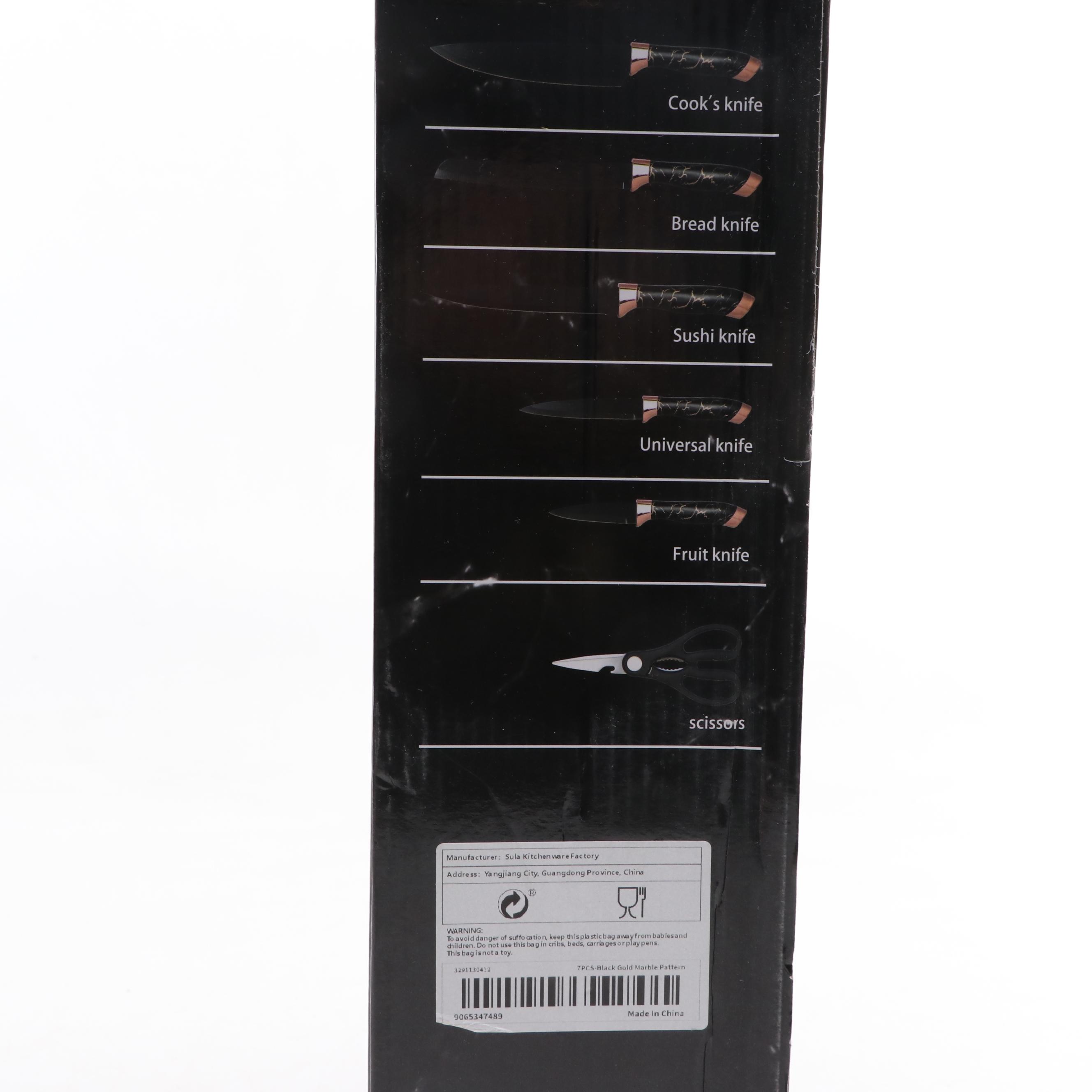 Evryealth Kitchen Knife Set with Cutlery Block