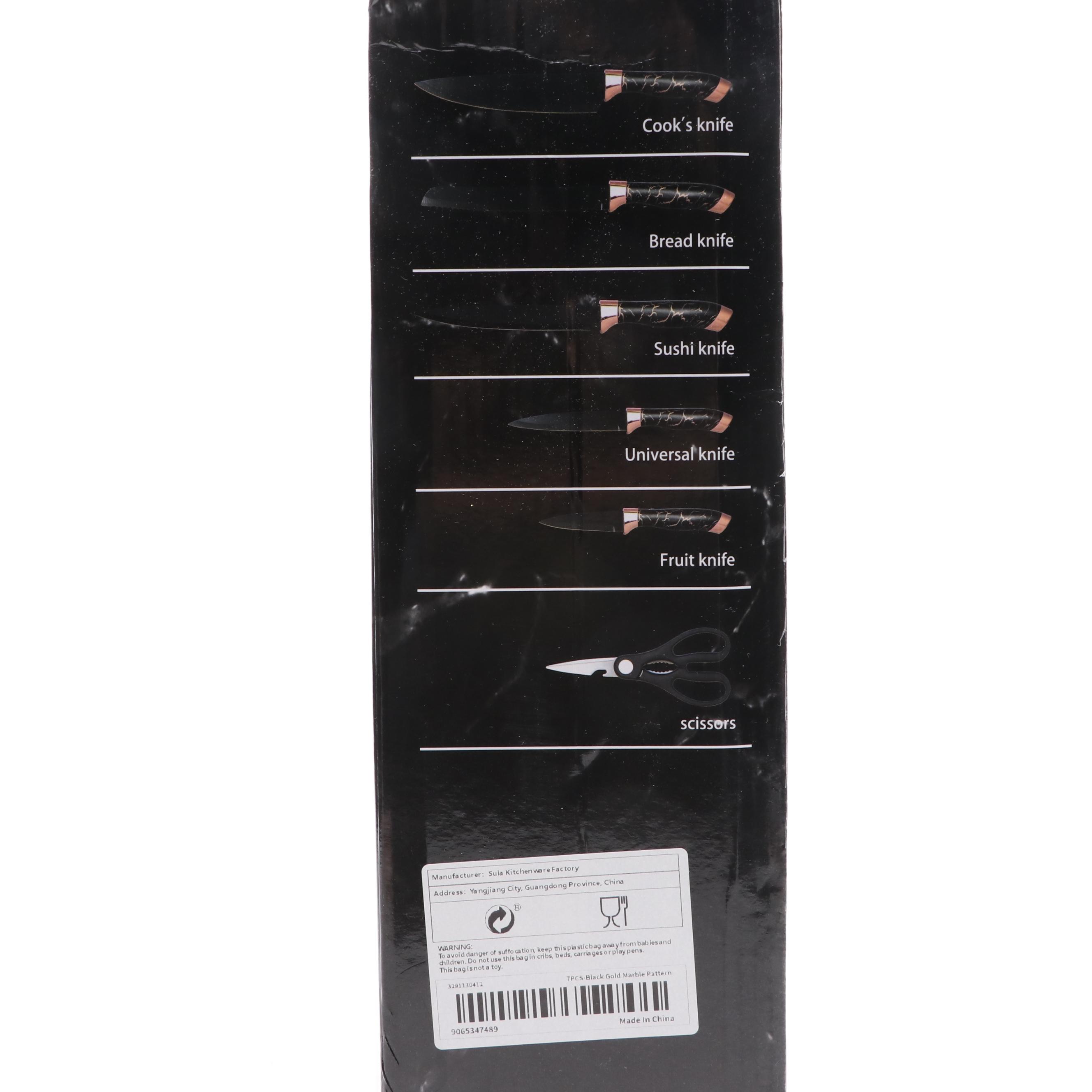 Evryealth Kitchen Knife Set with Cutlery Block