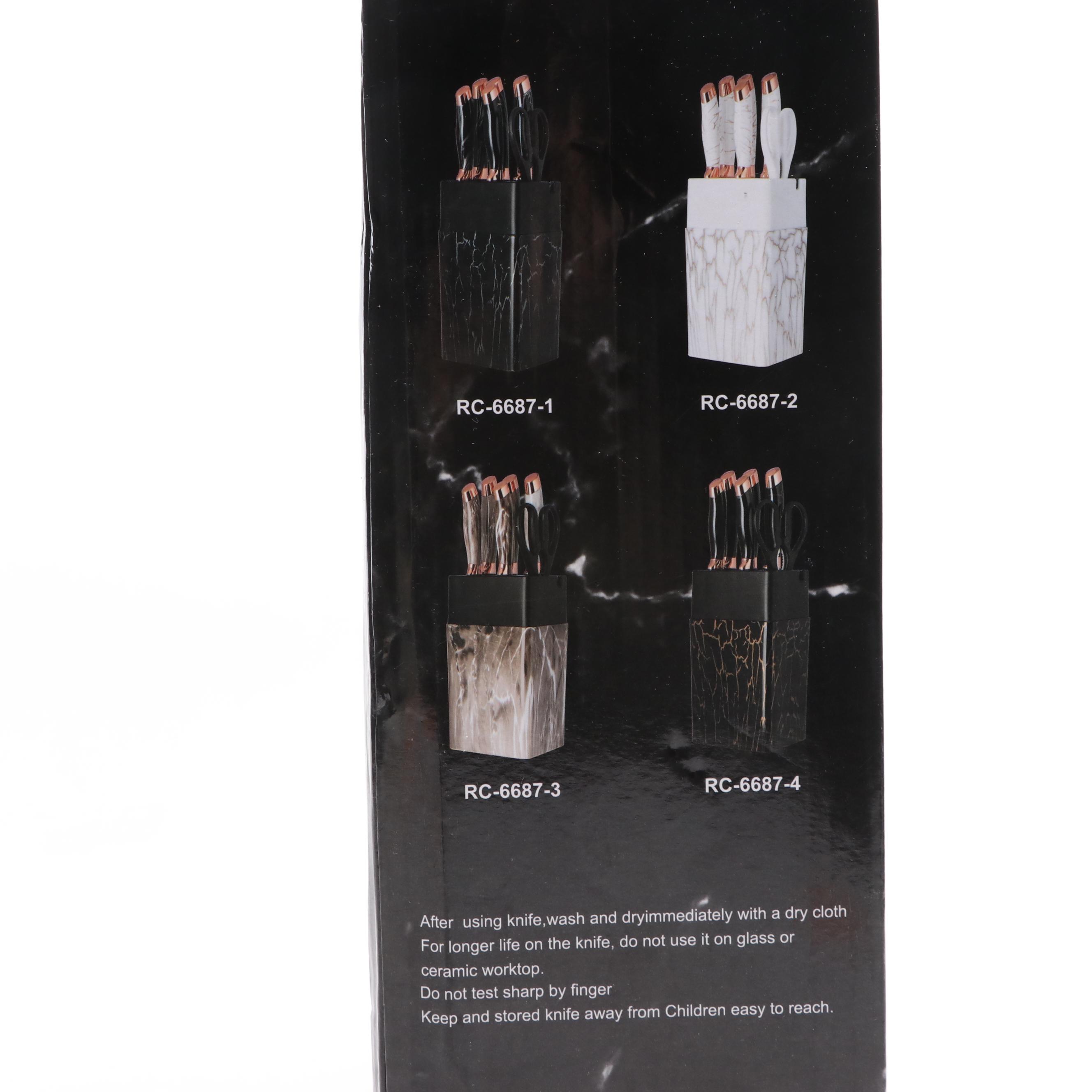 Evryealth Kitchen Knife Set with Cutlery Block