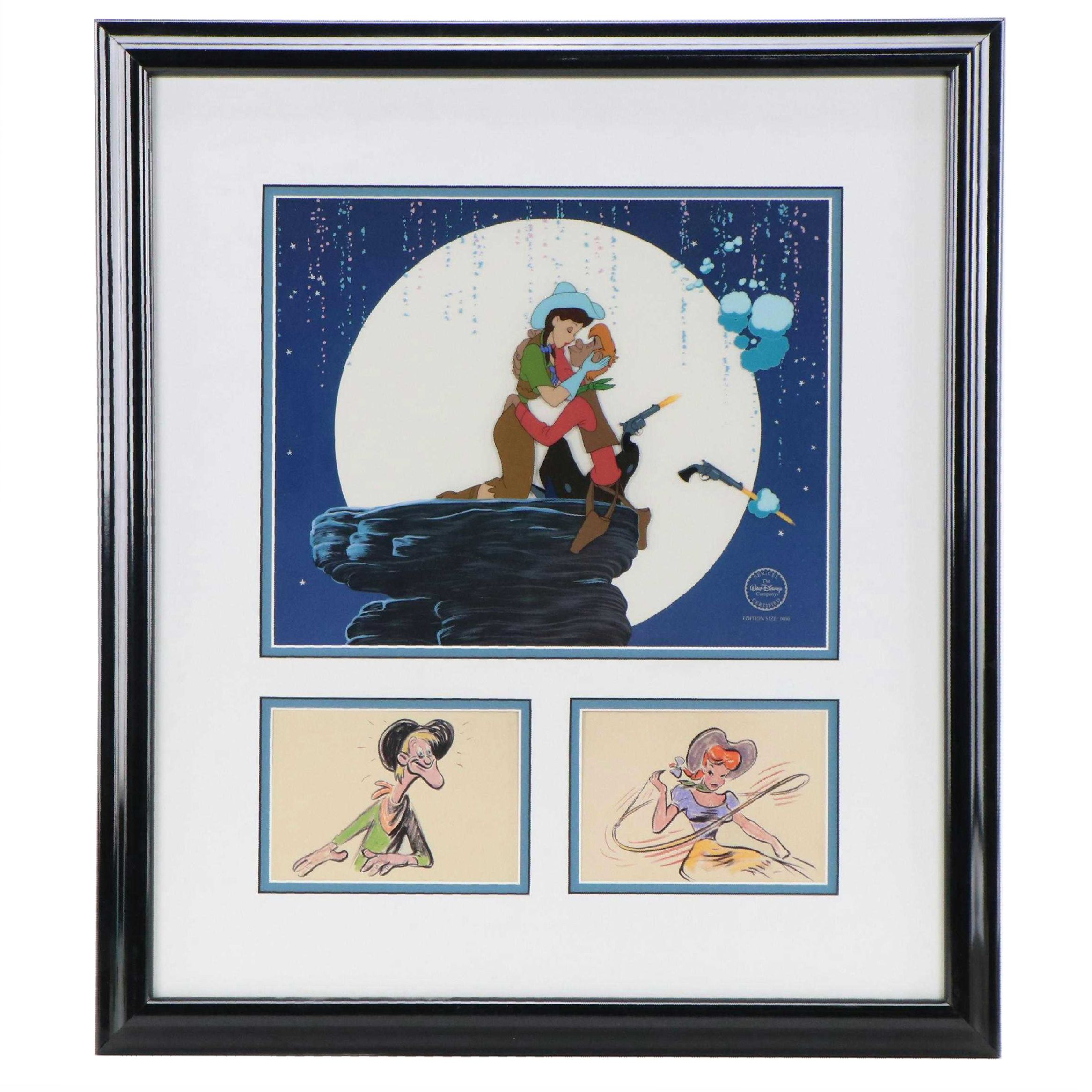 Disney Sericel "Pecos Bill and Slue Foot Sue," 1997