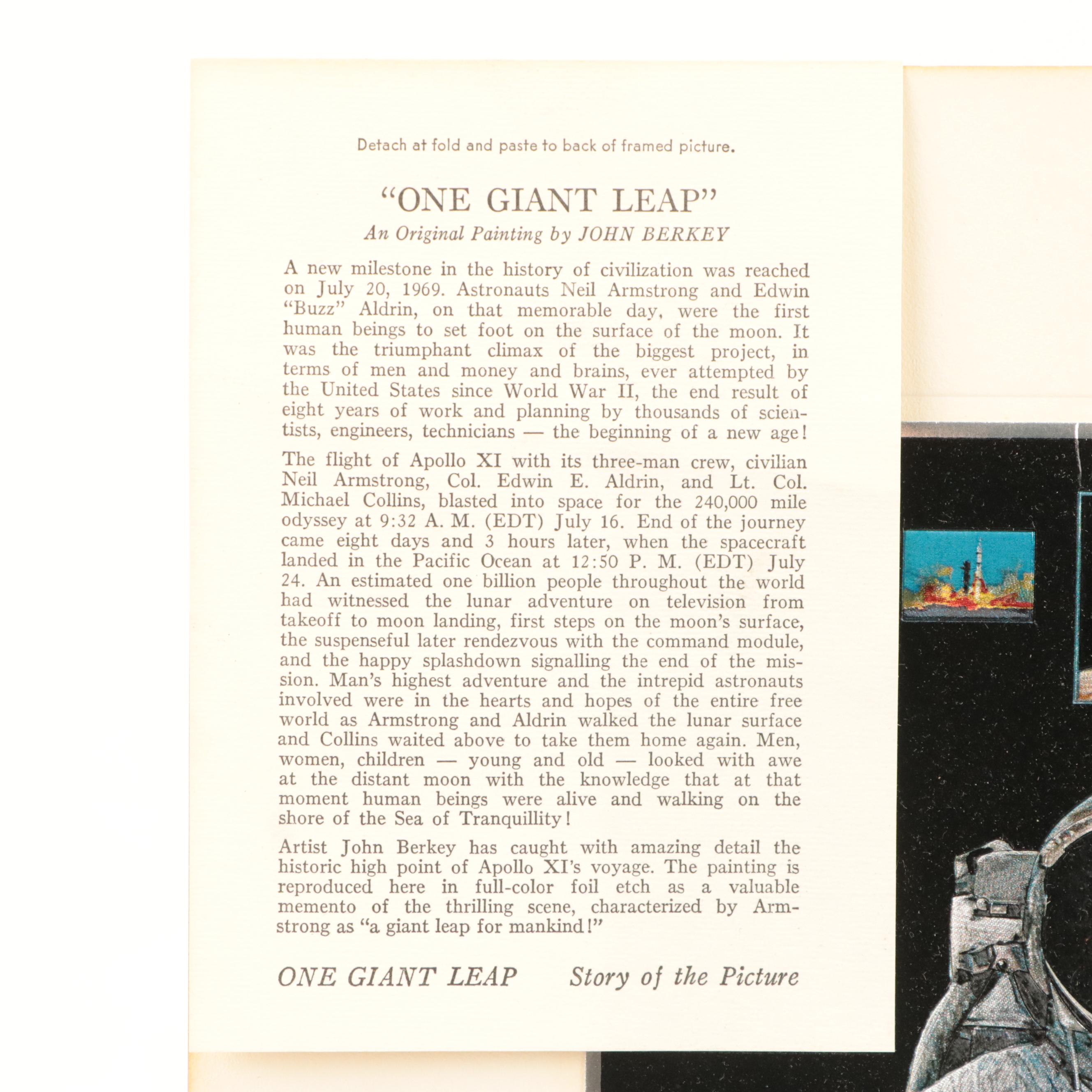 John Berkey "One Giant Leap" Etched Foil Print