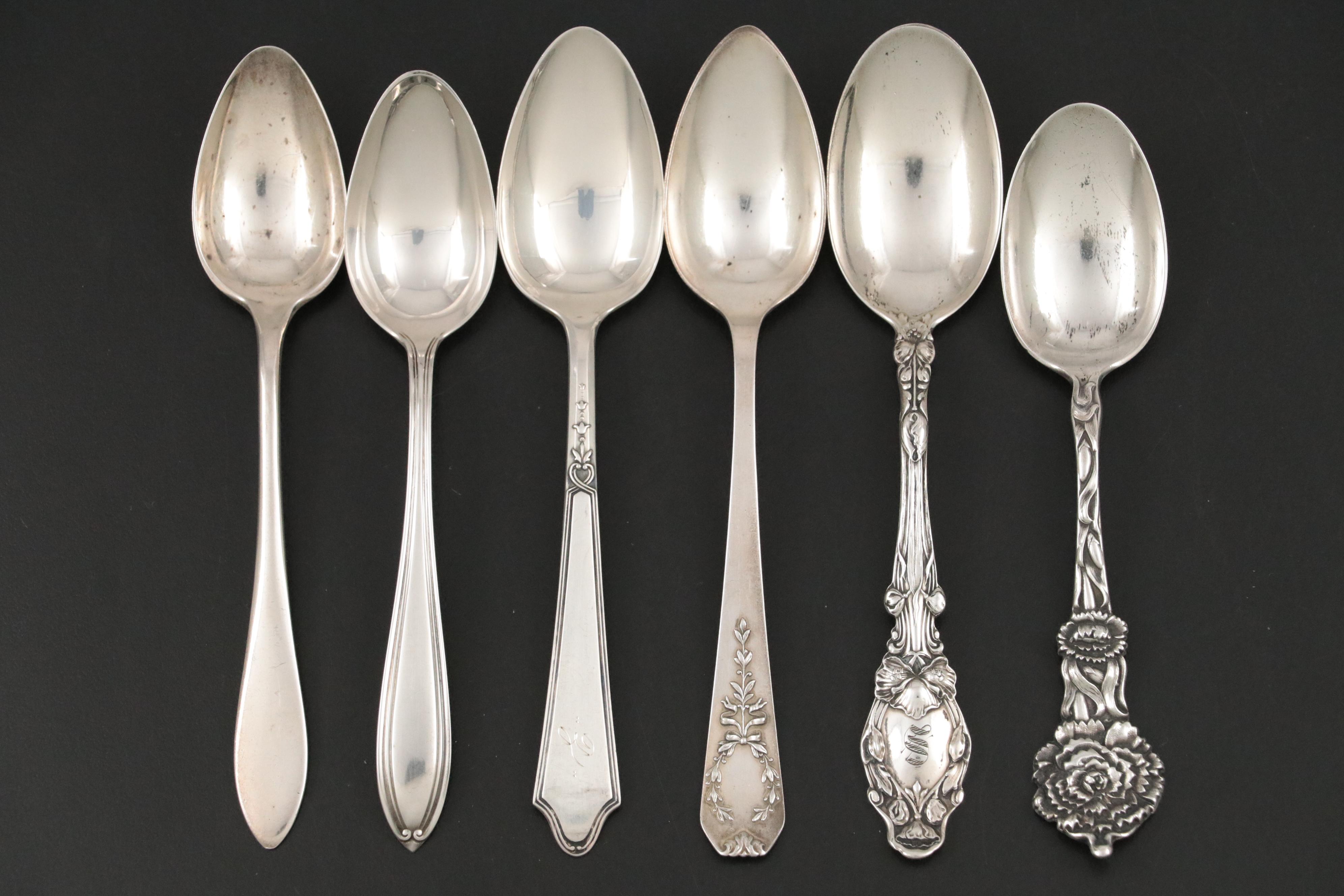 Towle "Rambler Rose" Sterling Silver Flatware with Sterling and Silver Utensils