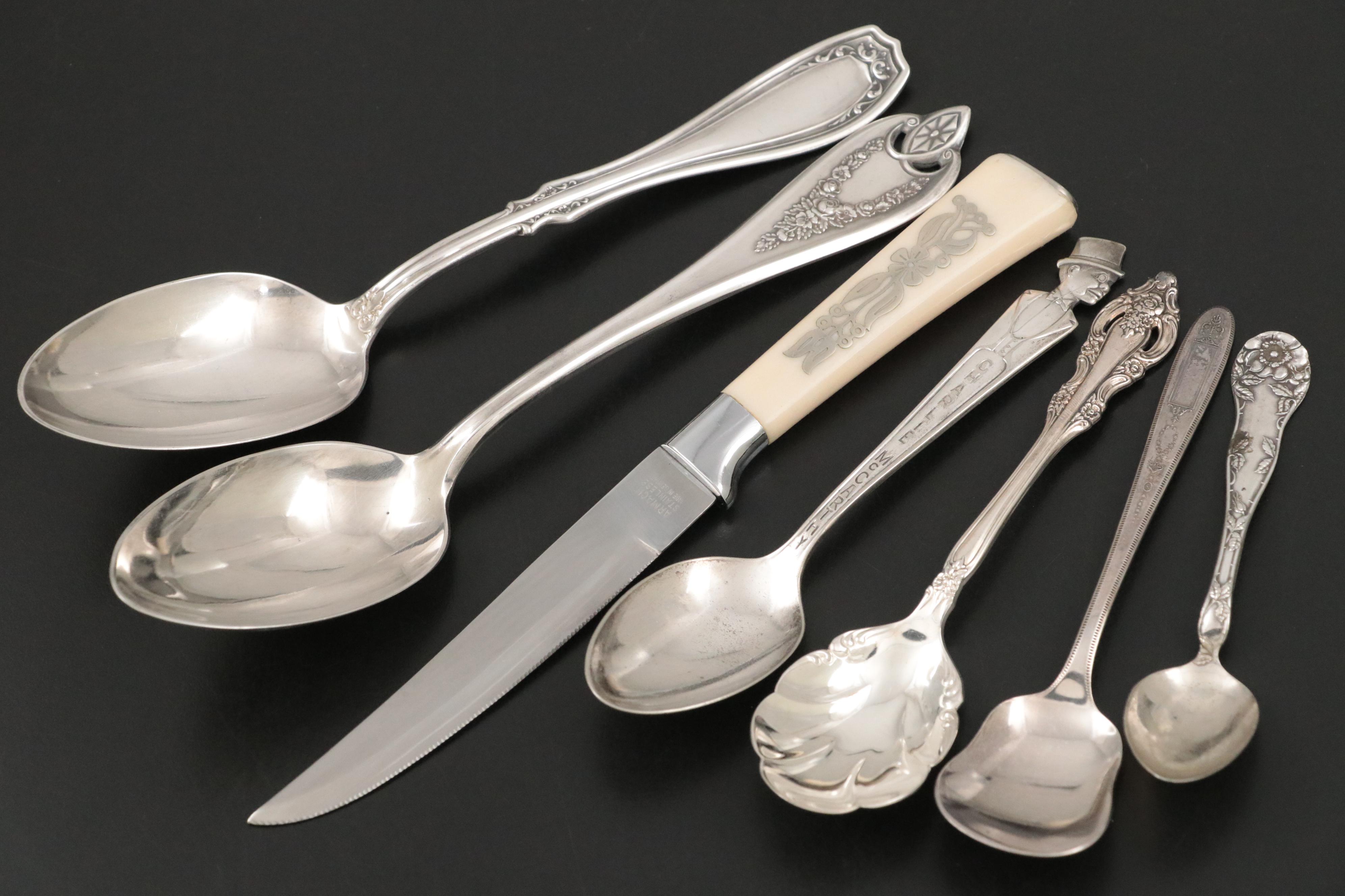 Towle "Rambler Rose" Sterling Silver Flatware with Sterling and Silver Utensils