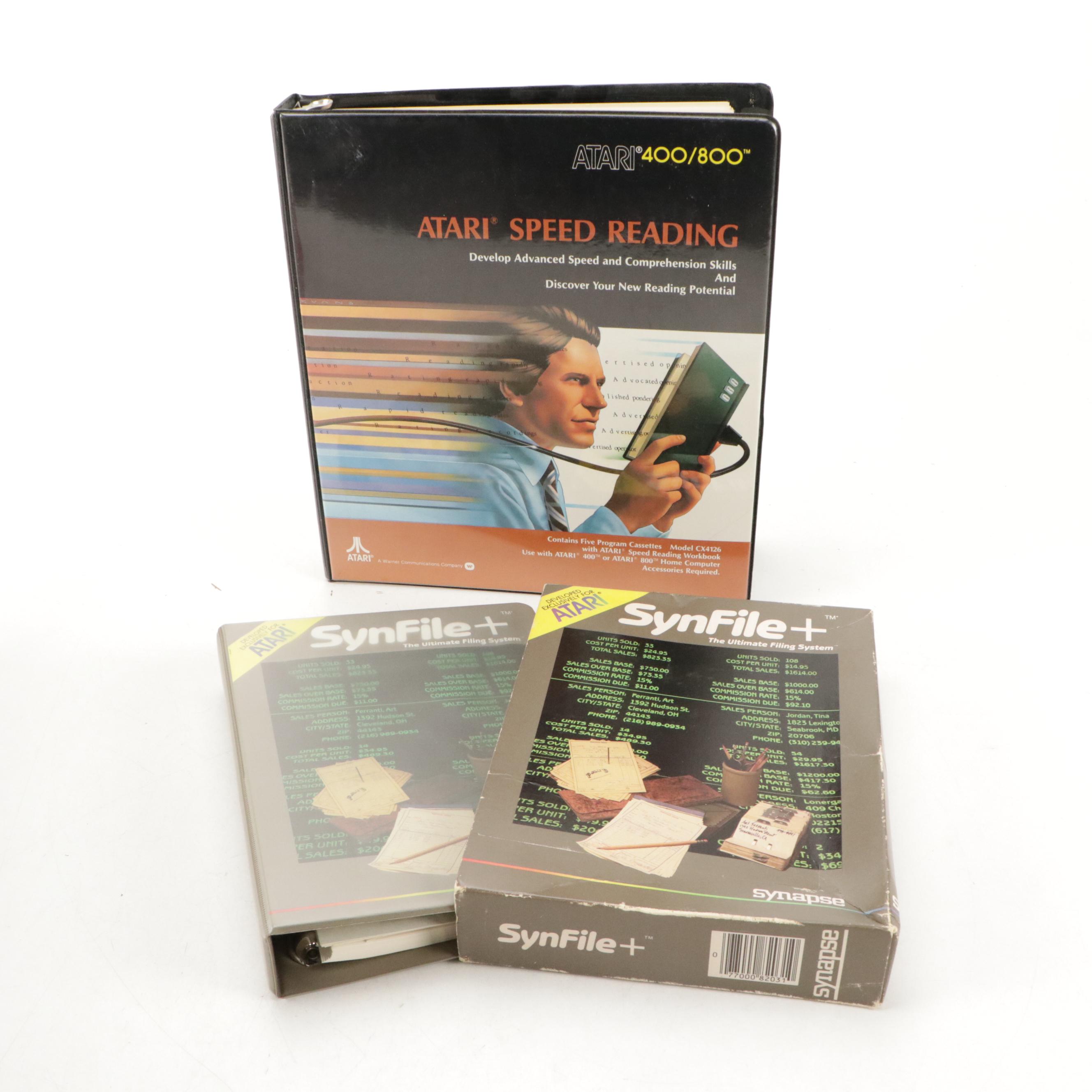 Atari Model 410 Programmer, 1000E Modem with Games and More