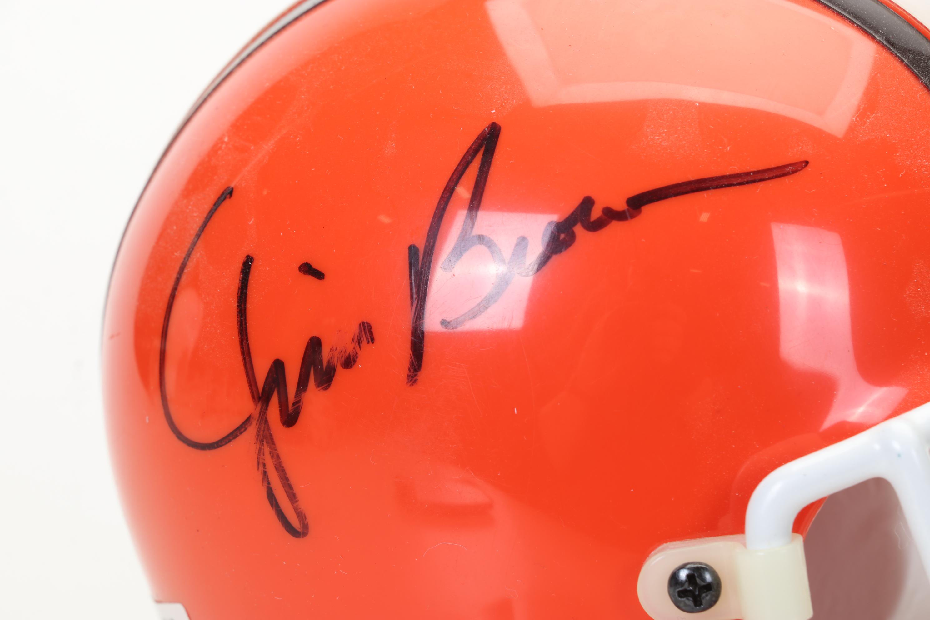 Jim Brown Signed Cleveland Browns Riddell Mini Helmet