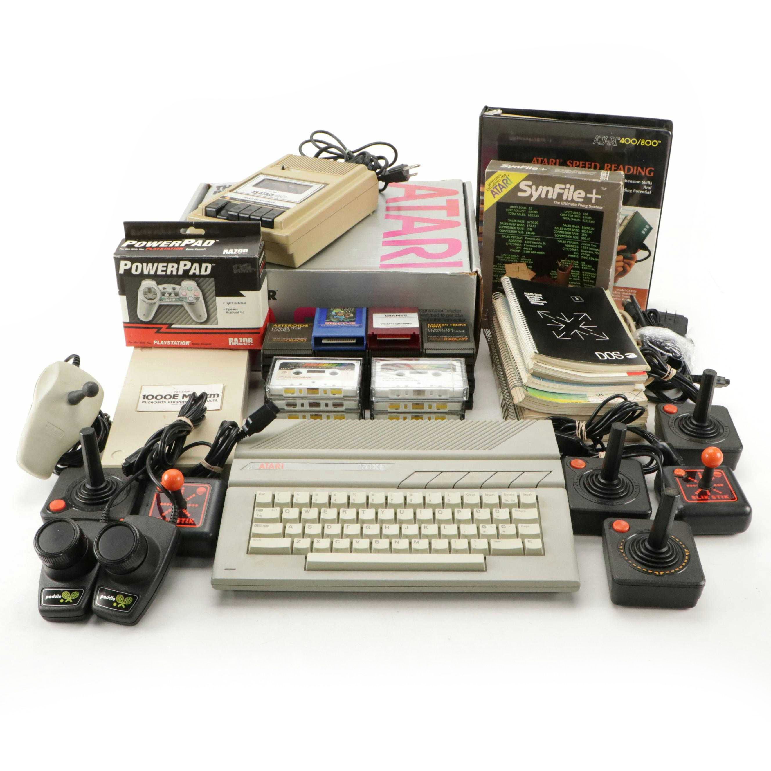 Atari Model 410 Programmer, 1000E Modem with Games and More